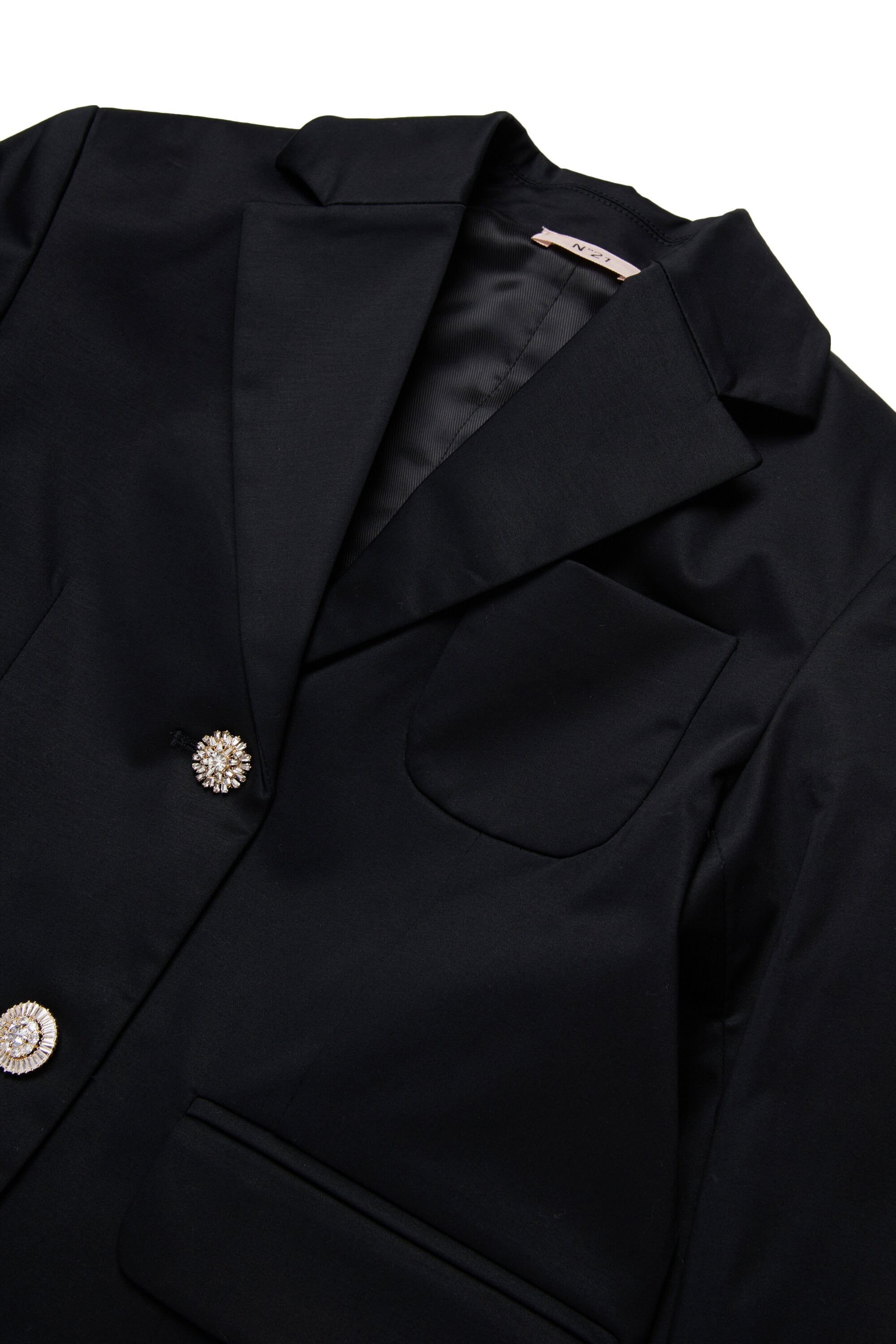 Giacca blazer con dettagli gioiello