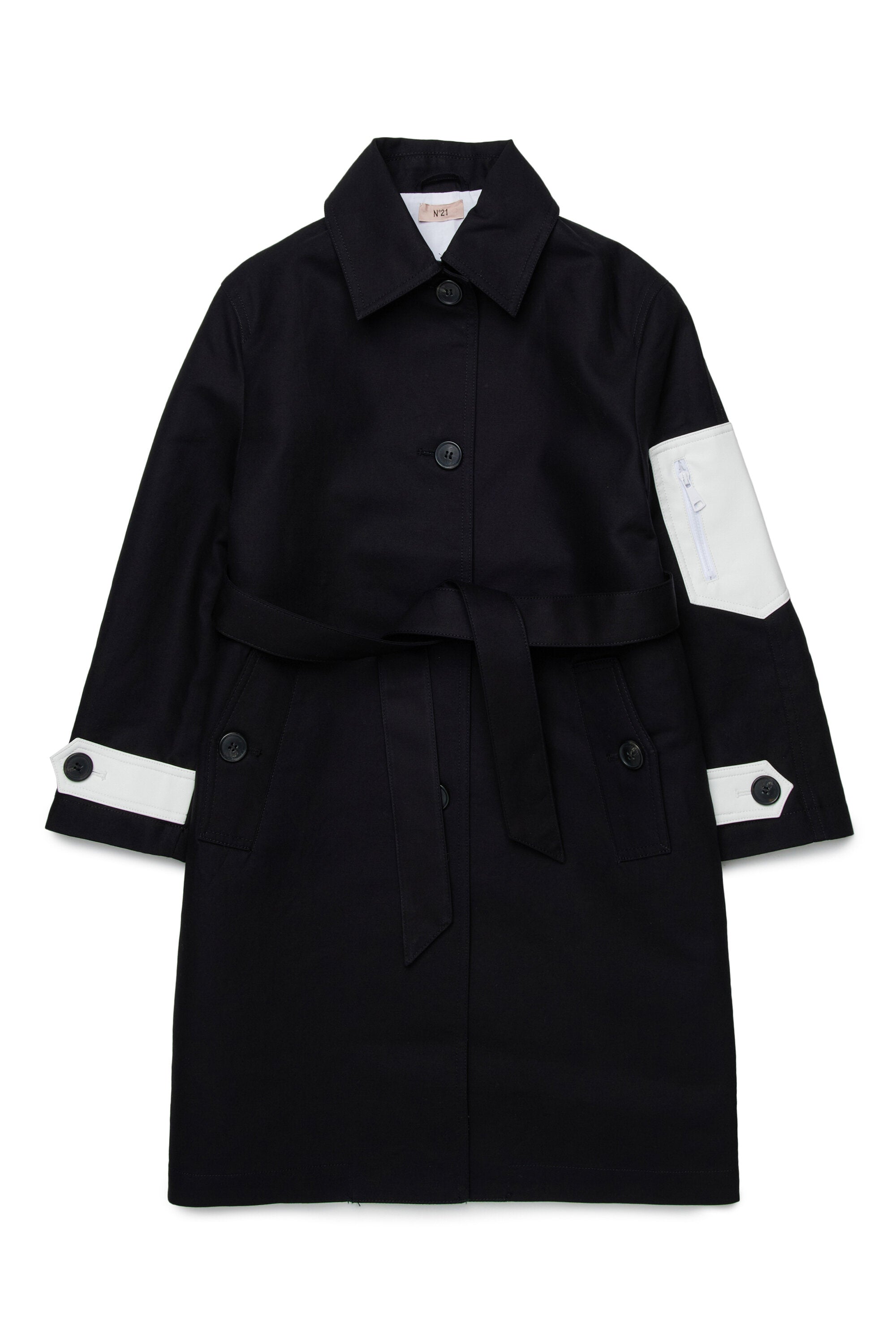 Giacca trench con logo