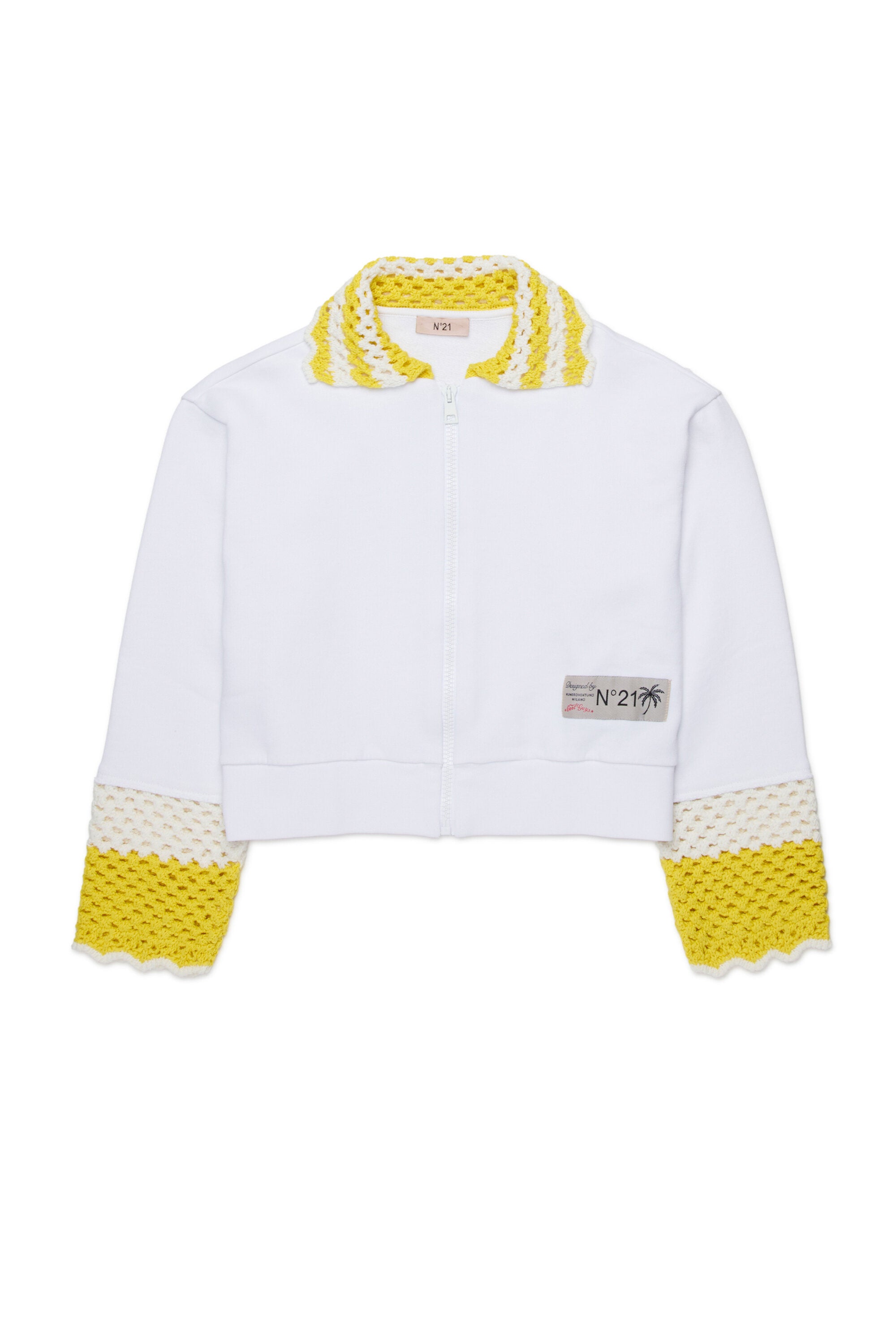 Felpa full zip con logo