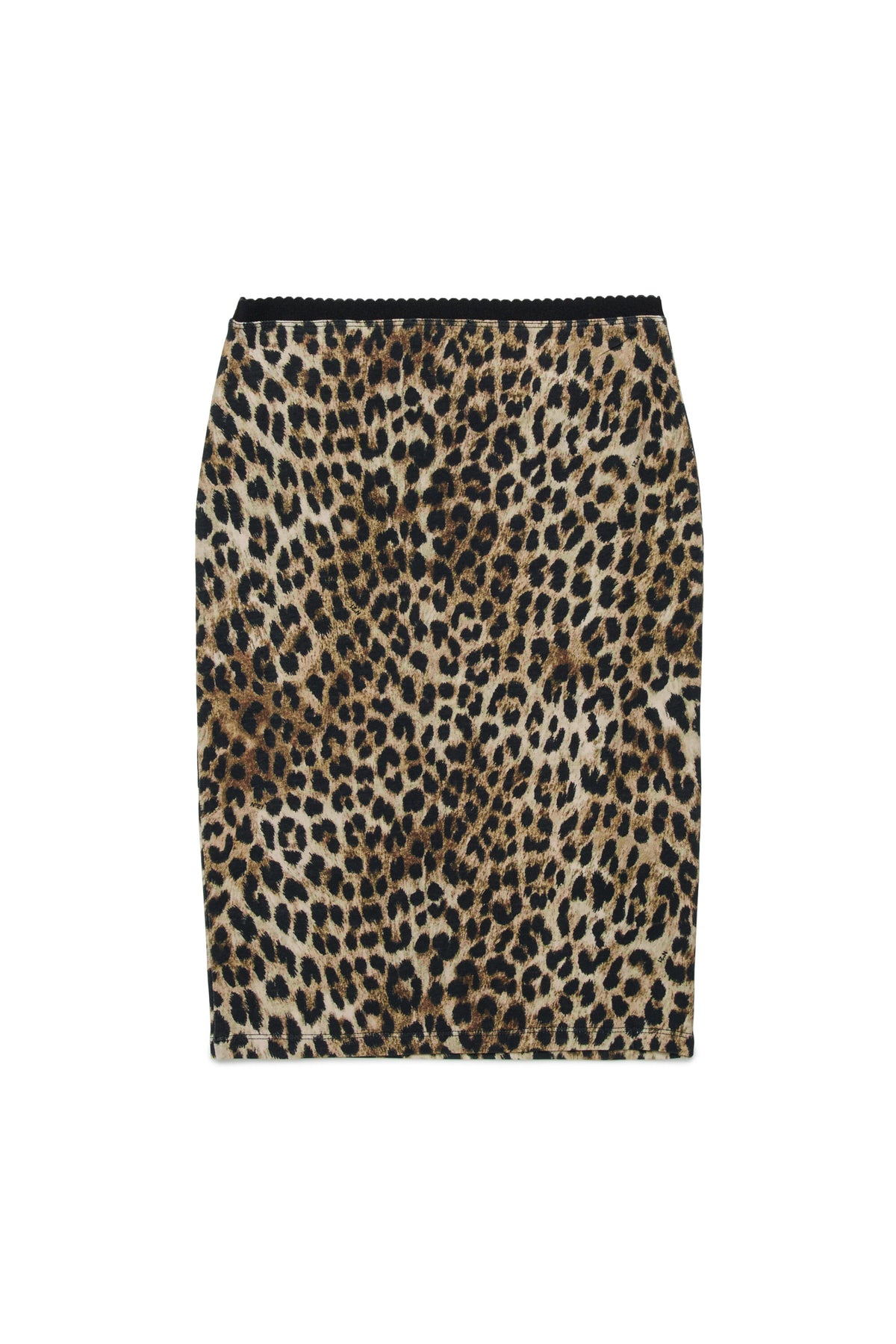Falda de estampado animal con logo