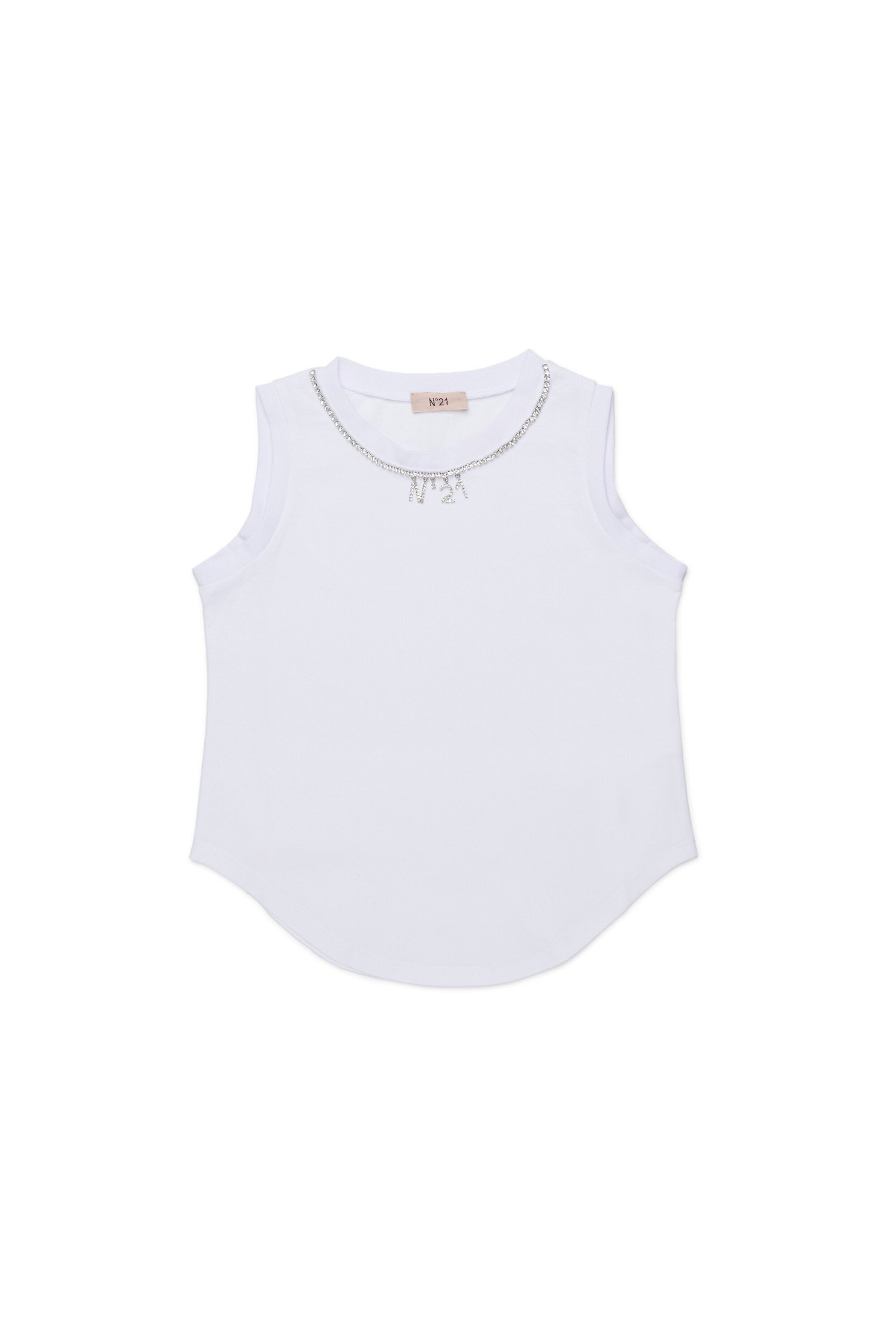 Ärmelloses T-Shirt mit Logo