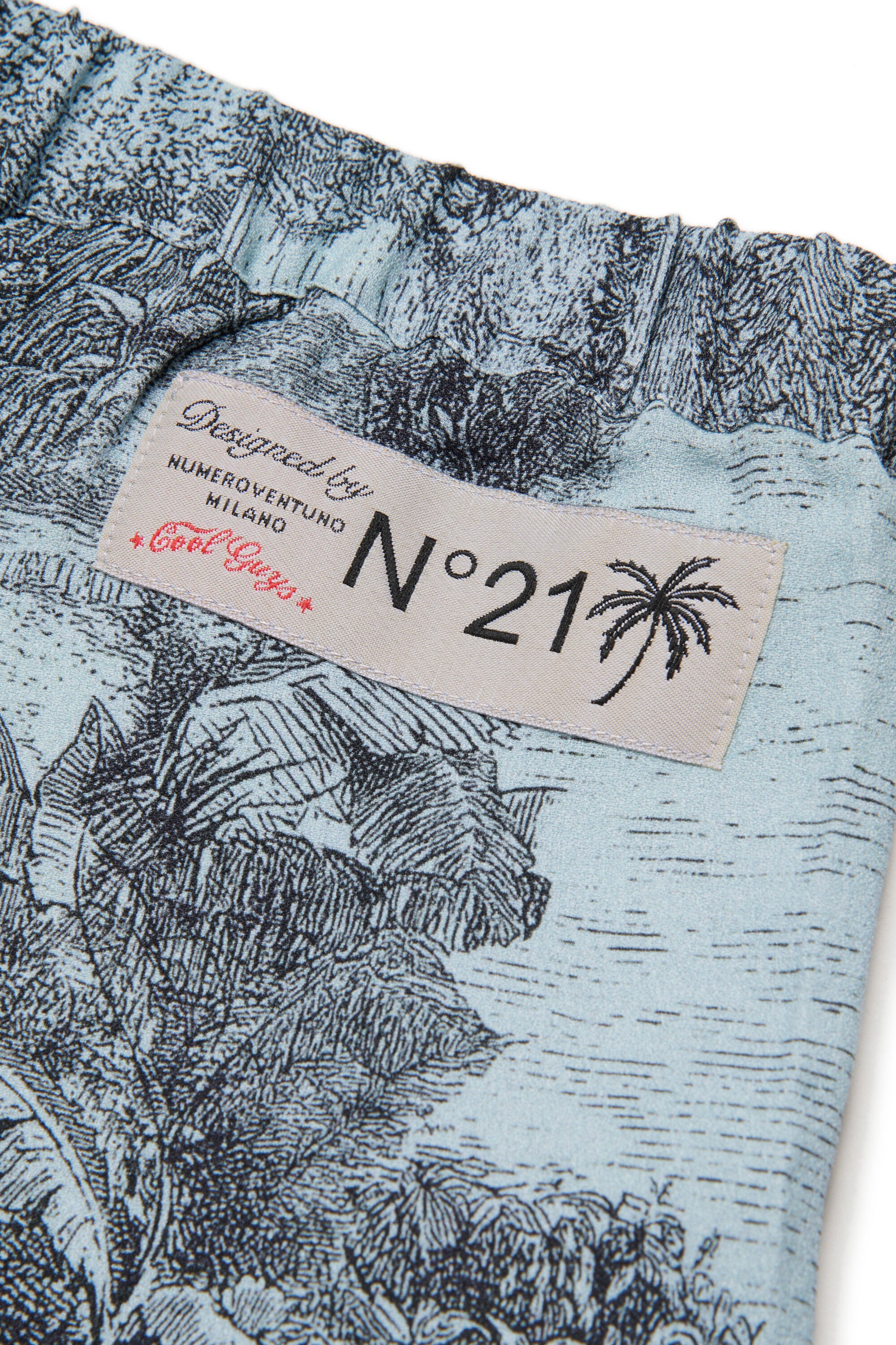 Pantaloni in tessuto con motivo stampato