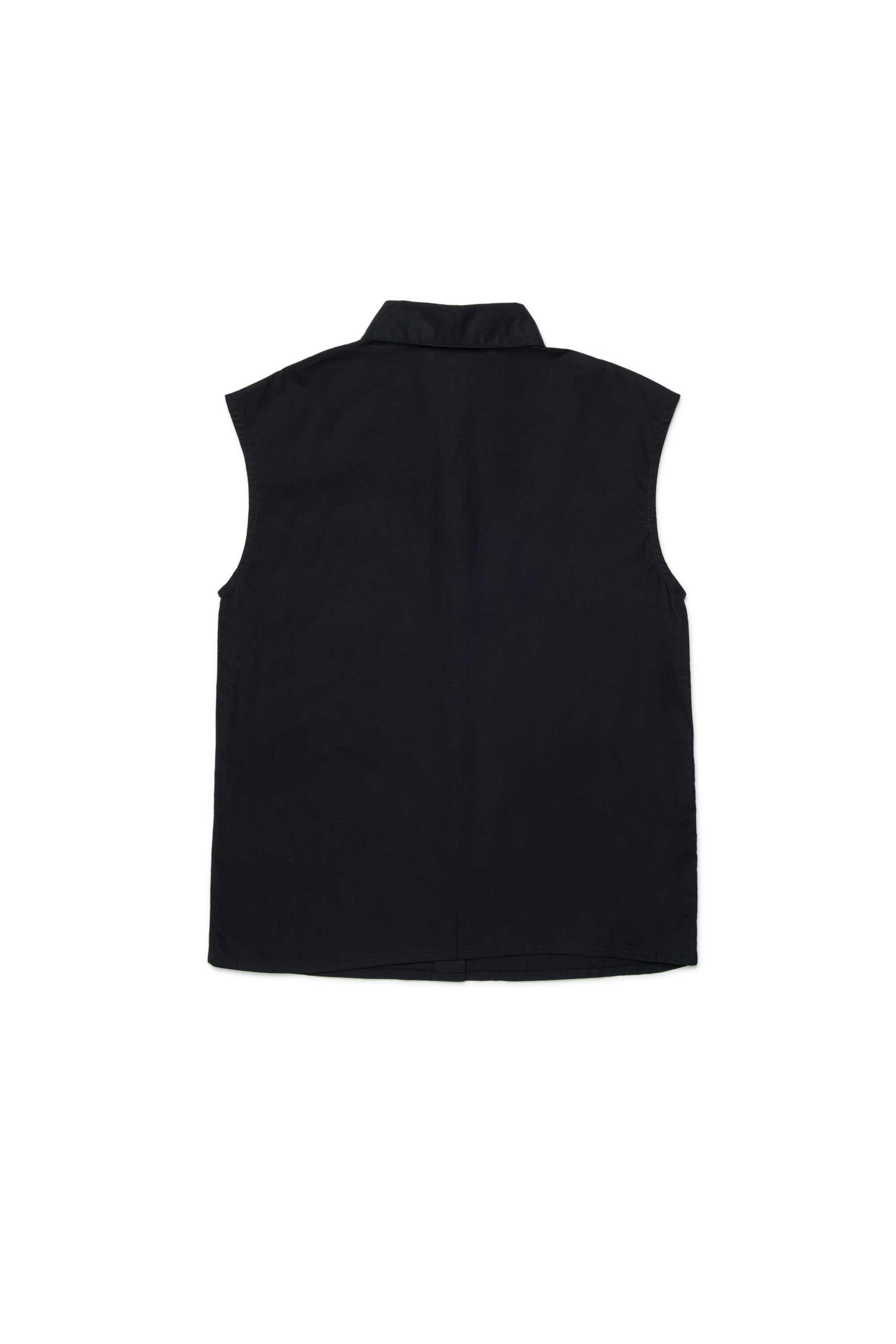 Sleeveless shirt with logo