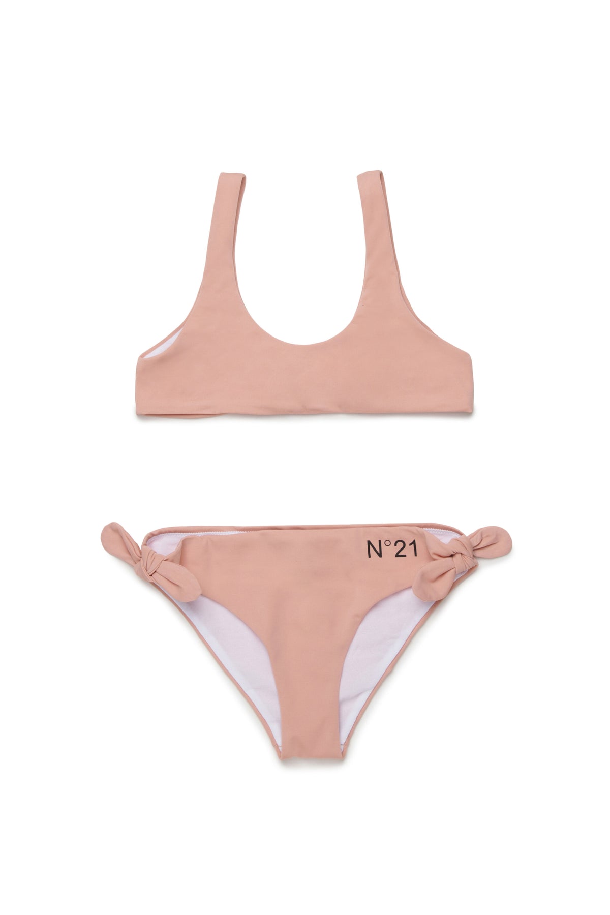 Bikini con fiocchi e logo