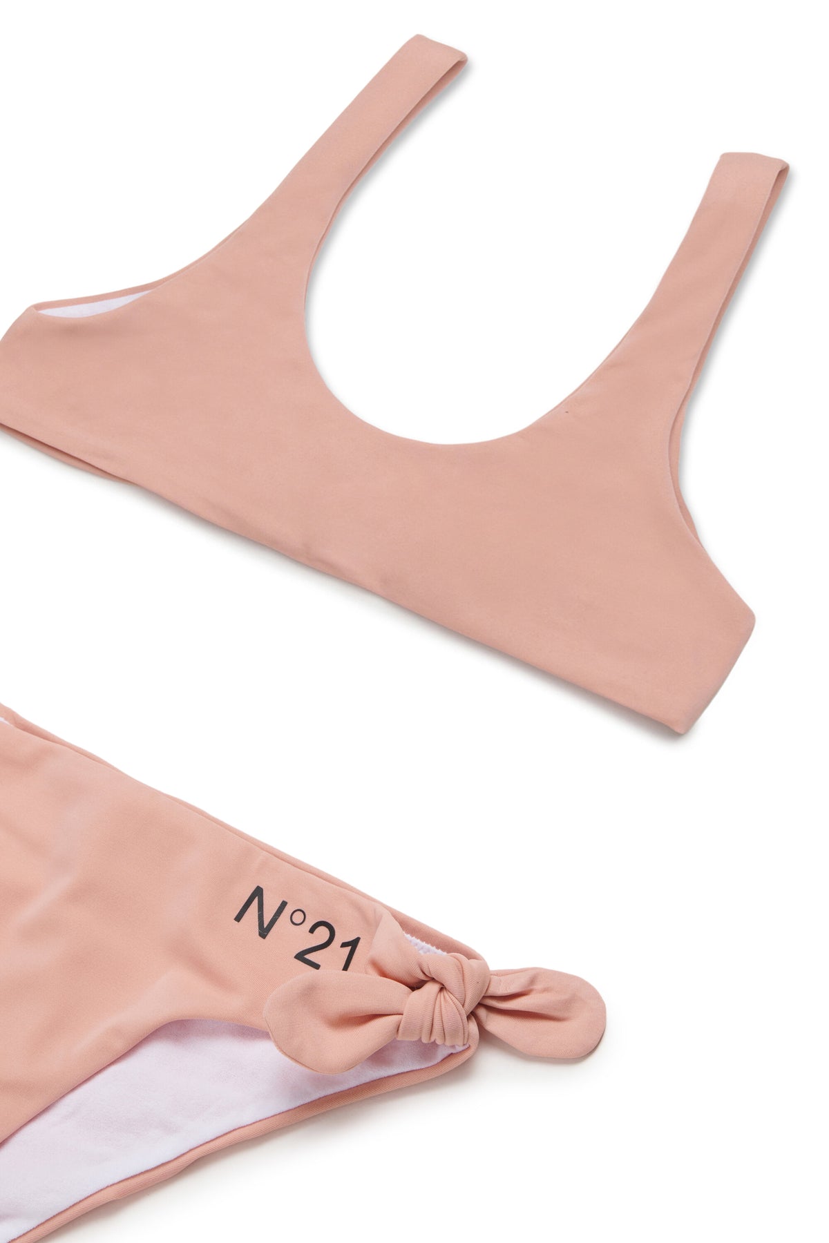 Bikini con fiocchi e logo