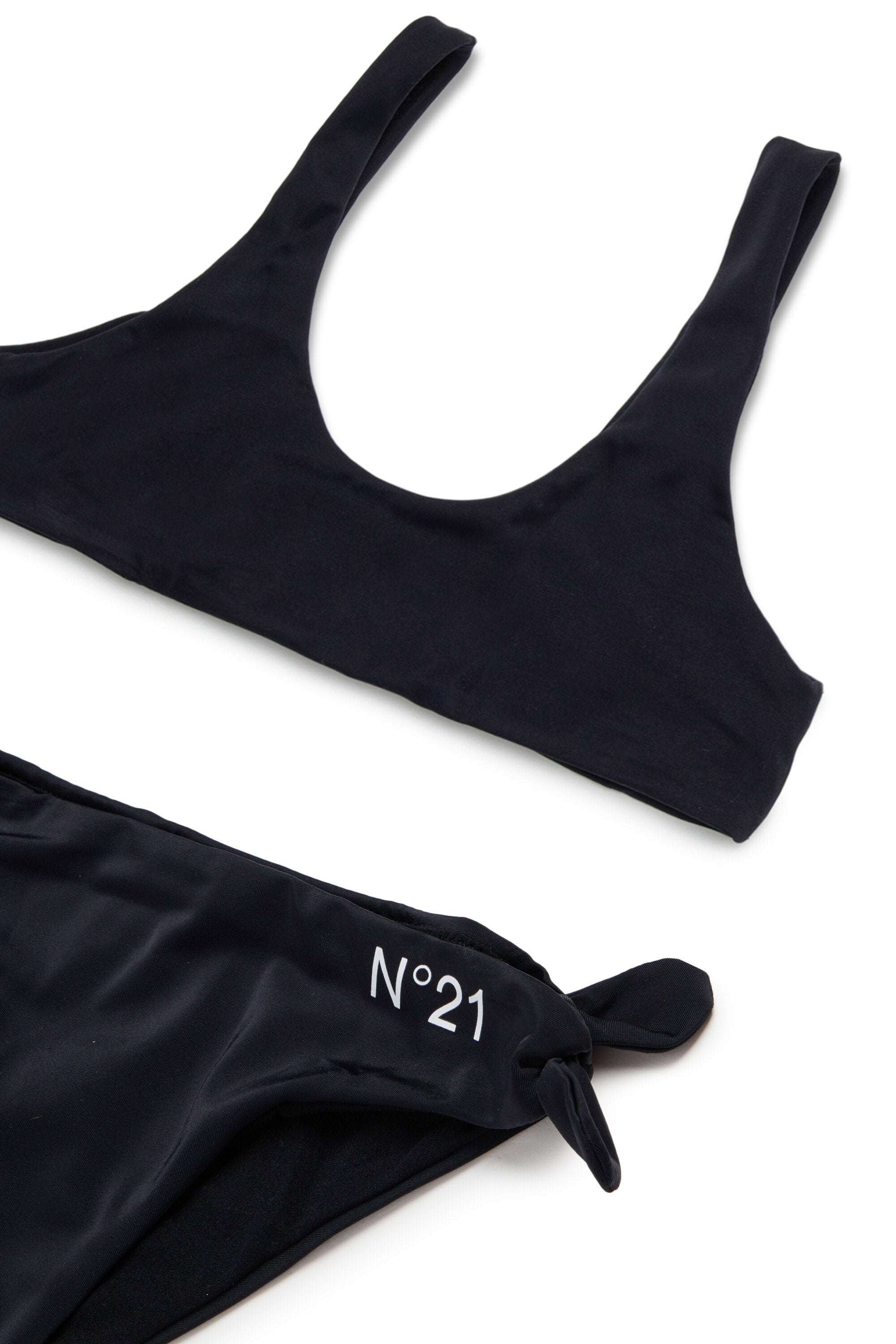 Bikini avec nœuds et logo
