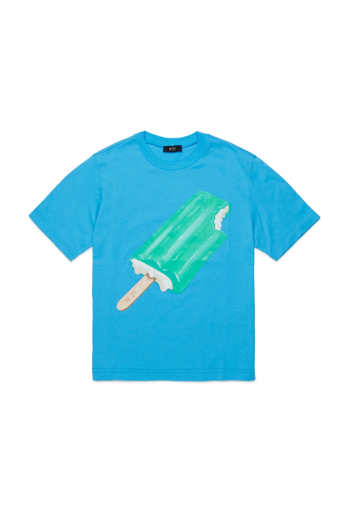 T-Shirt mit Eis am Stiel-Print