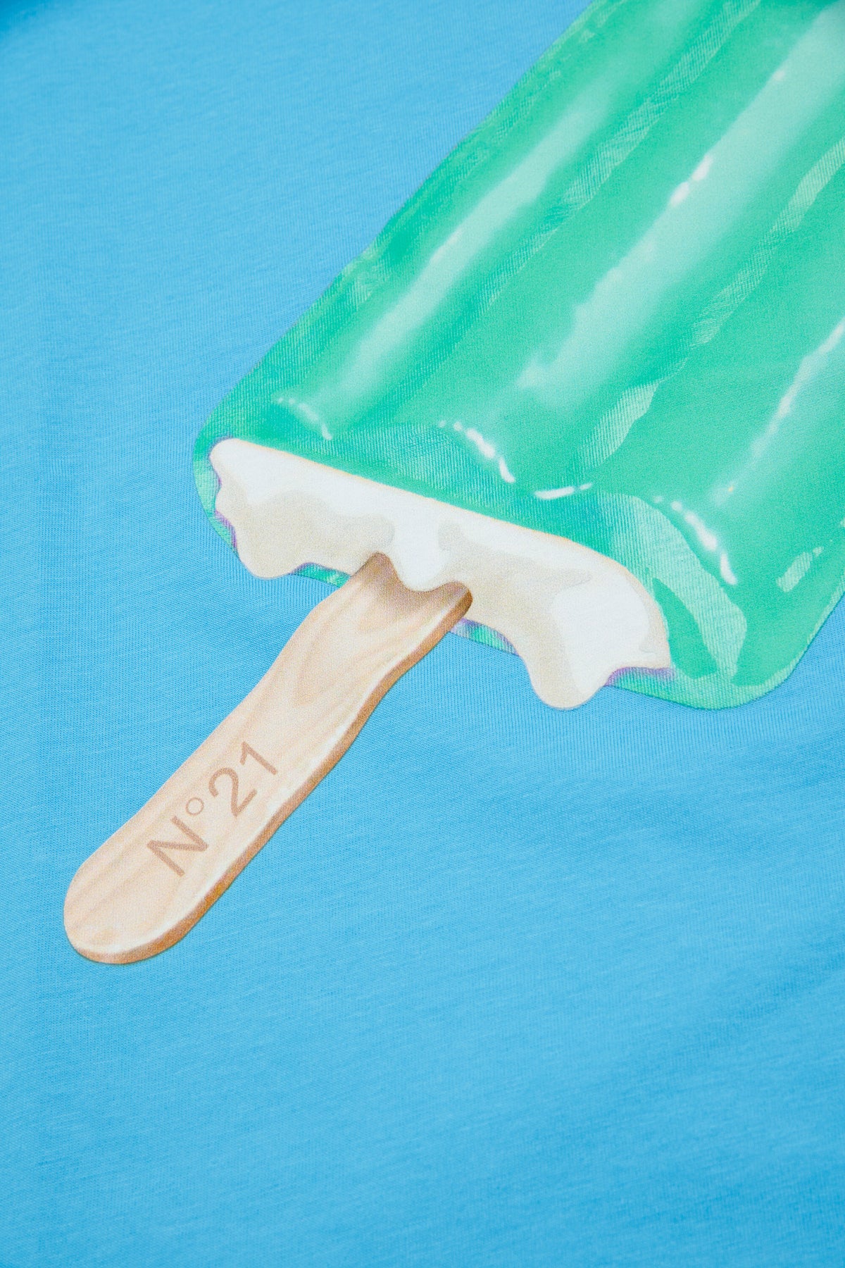 T-Shirt mit Eis am Stiel-Print