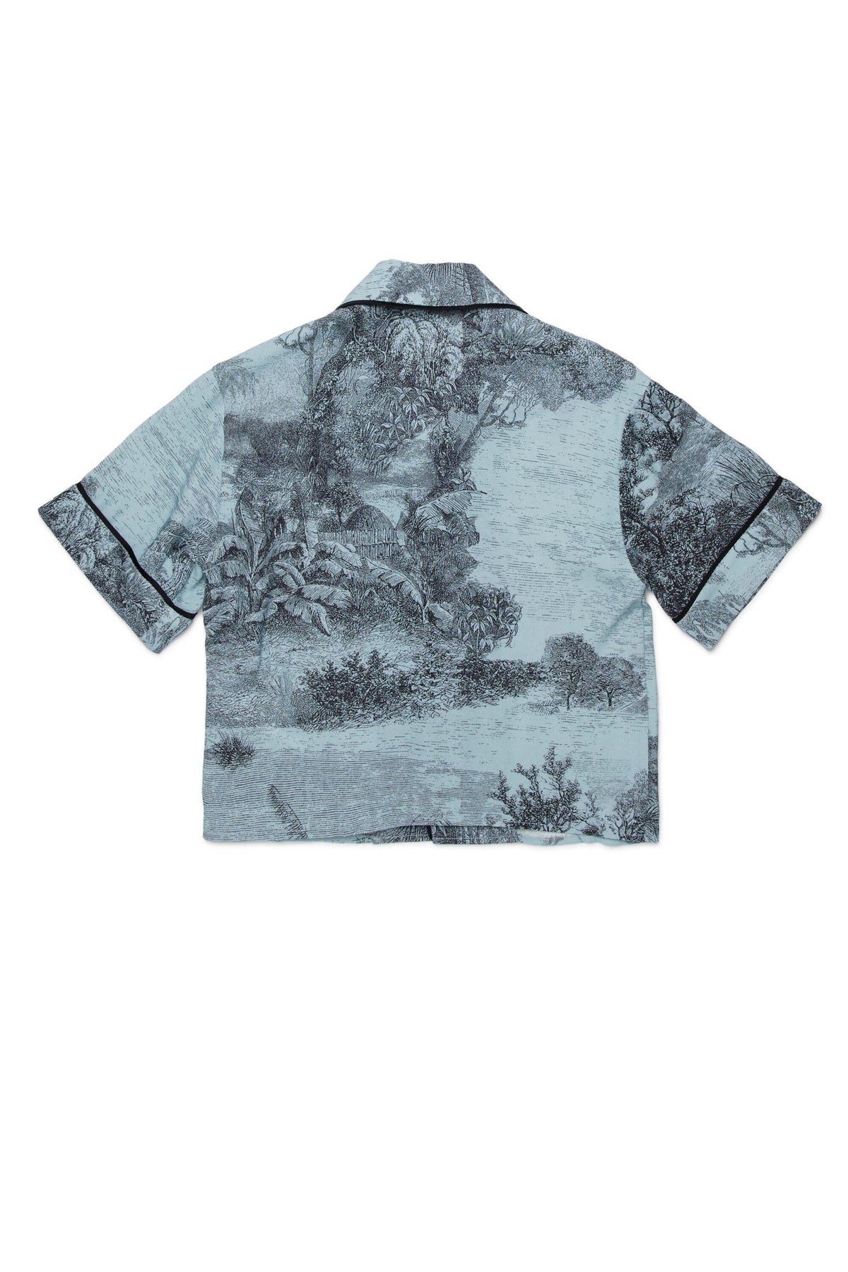 Camisa de manga corta con estampado allover