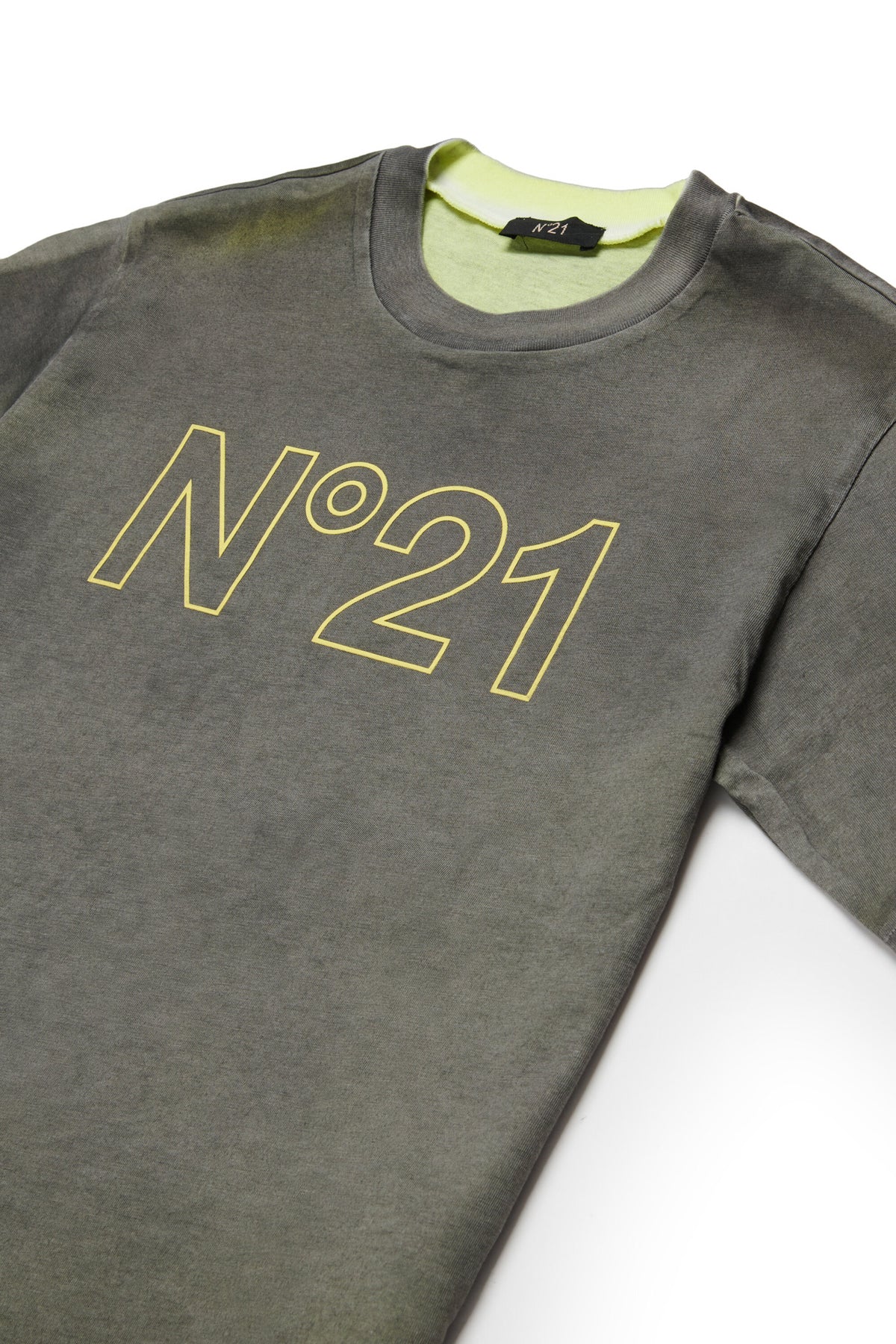 Vintage-effect t-shirt with logo