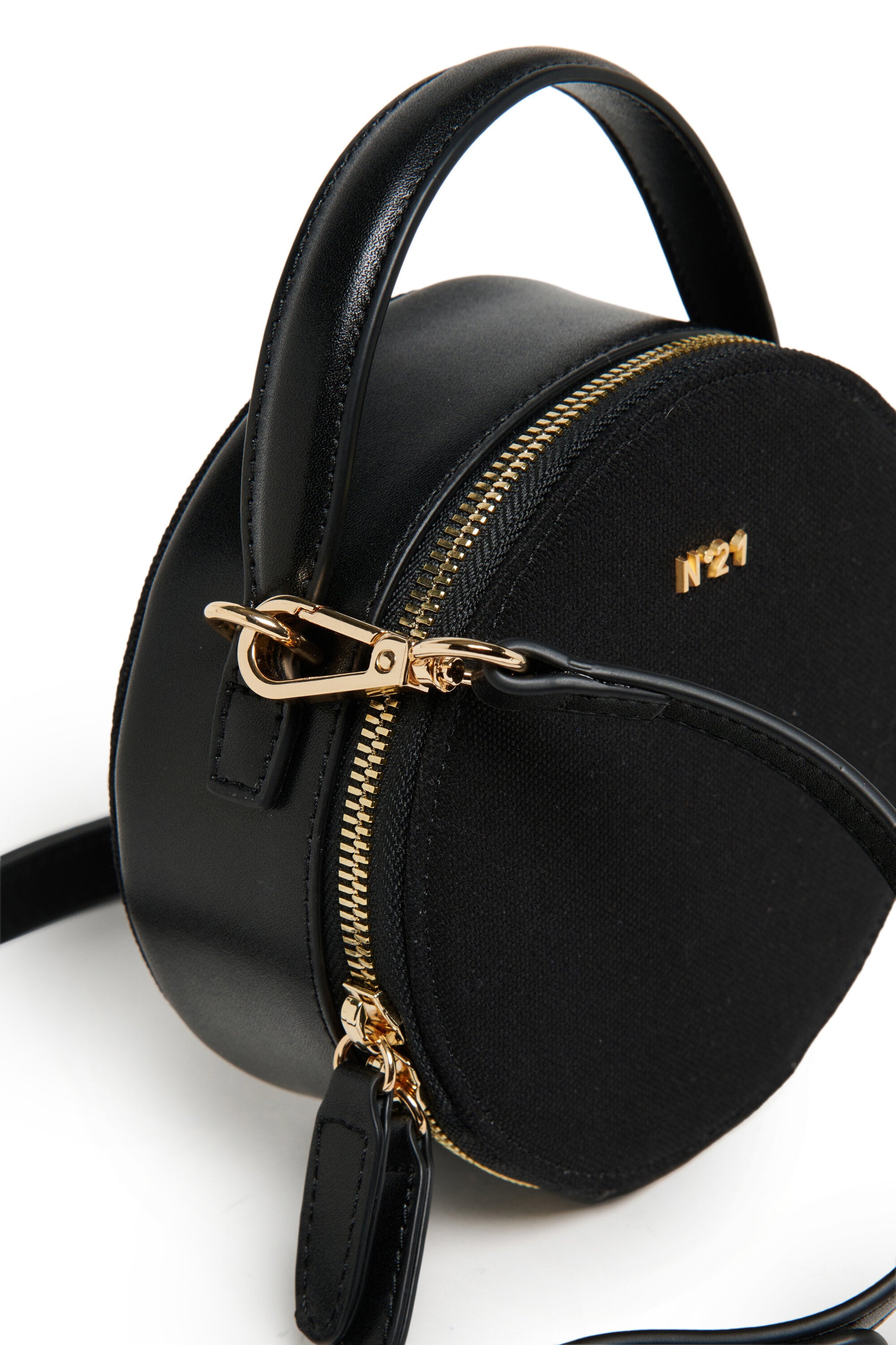 Borsa a tracolla con logo frontale