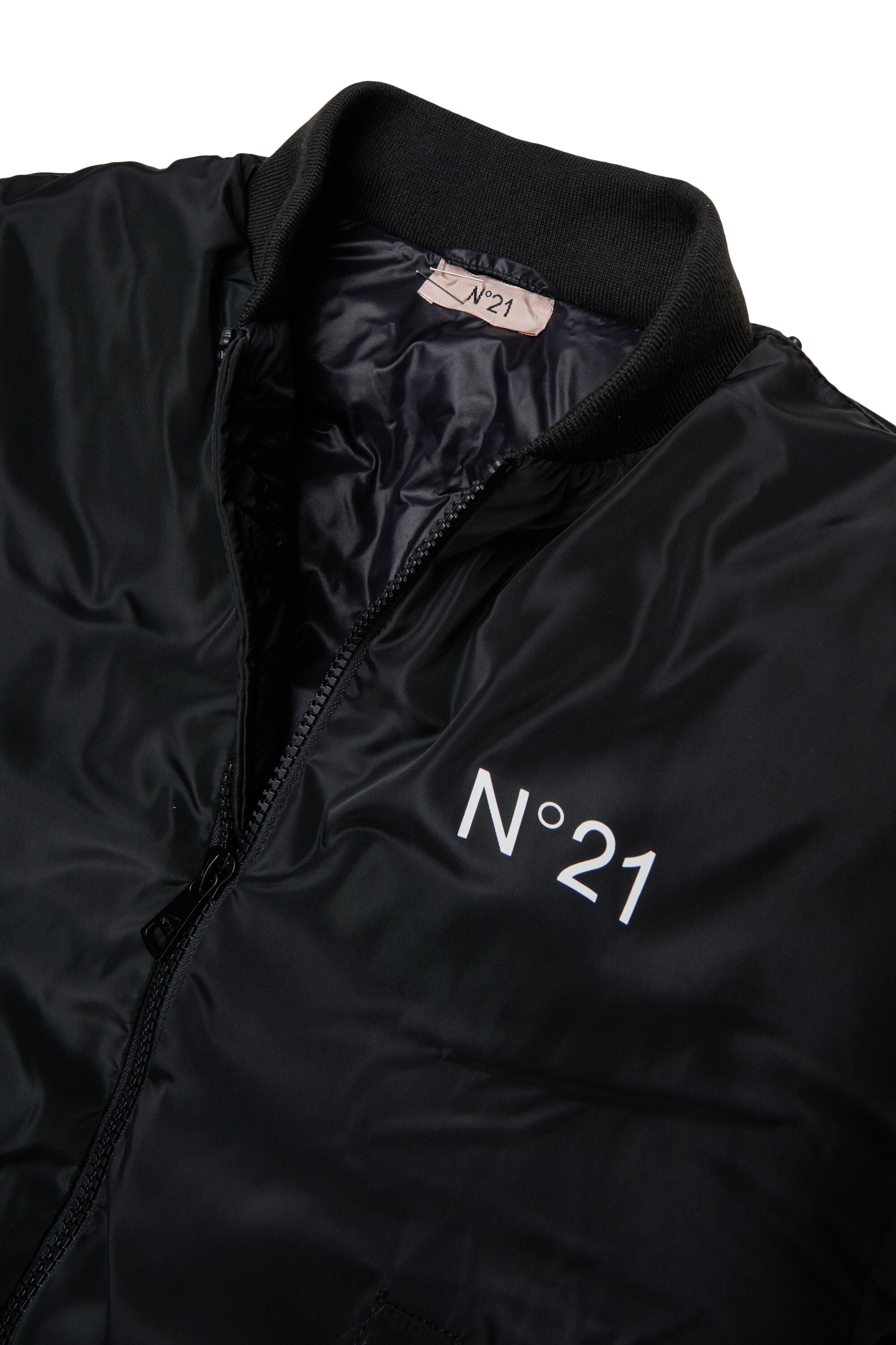 Padded jacket with logo