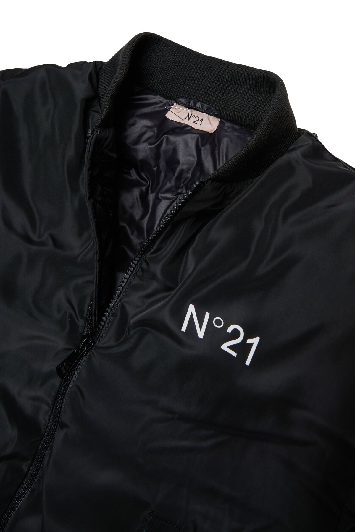 Padded jacket with logo
