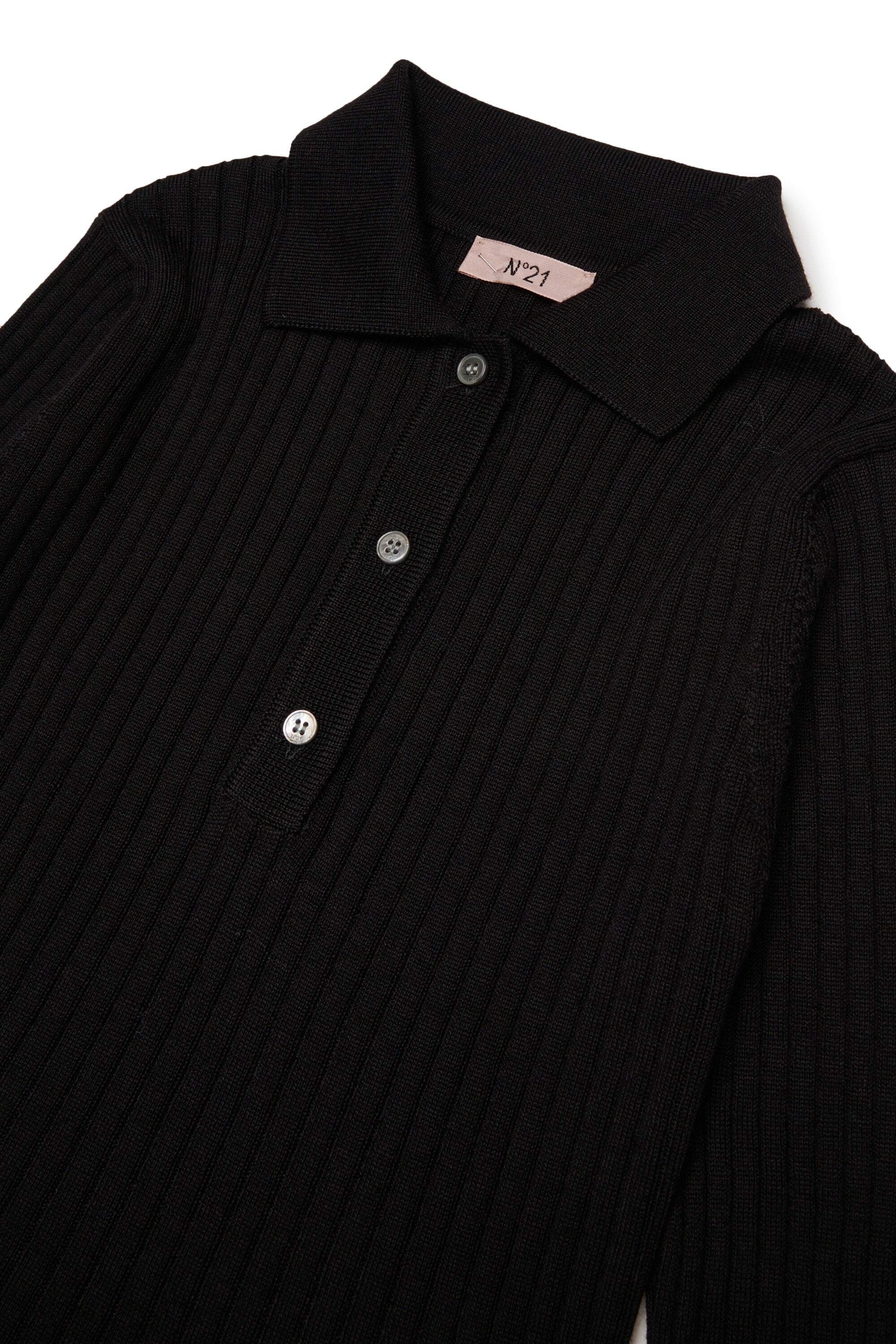Polokleid aus Rippstrick