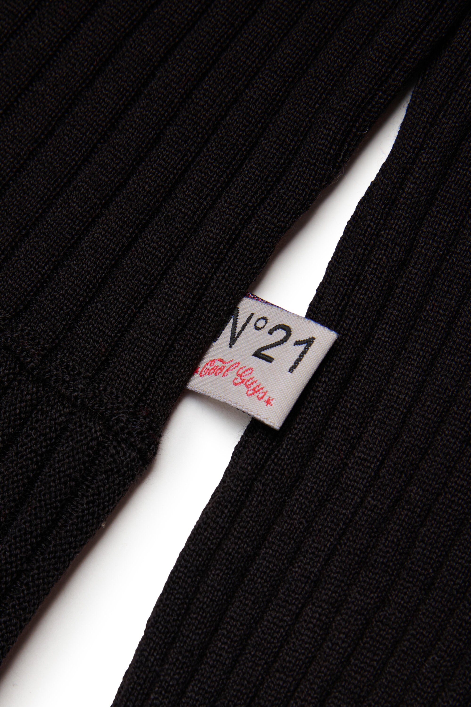Abito polo in maglia a costine