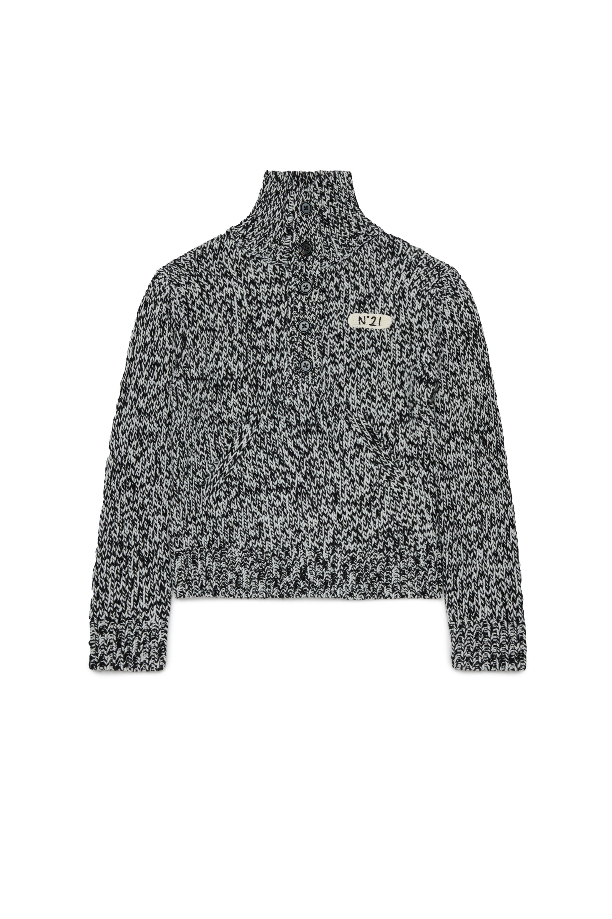 Pullover aus Wollmischung mit Logo