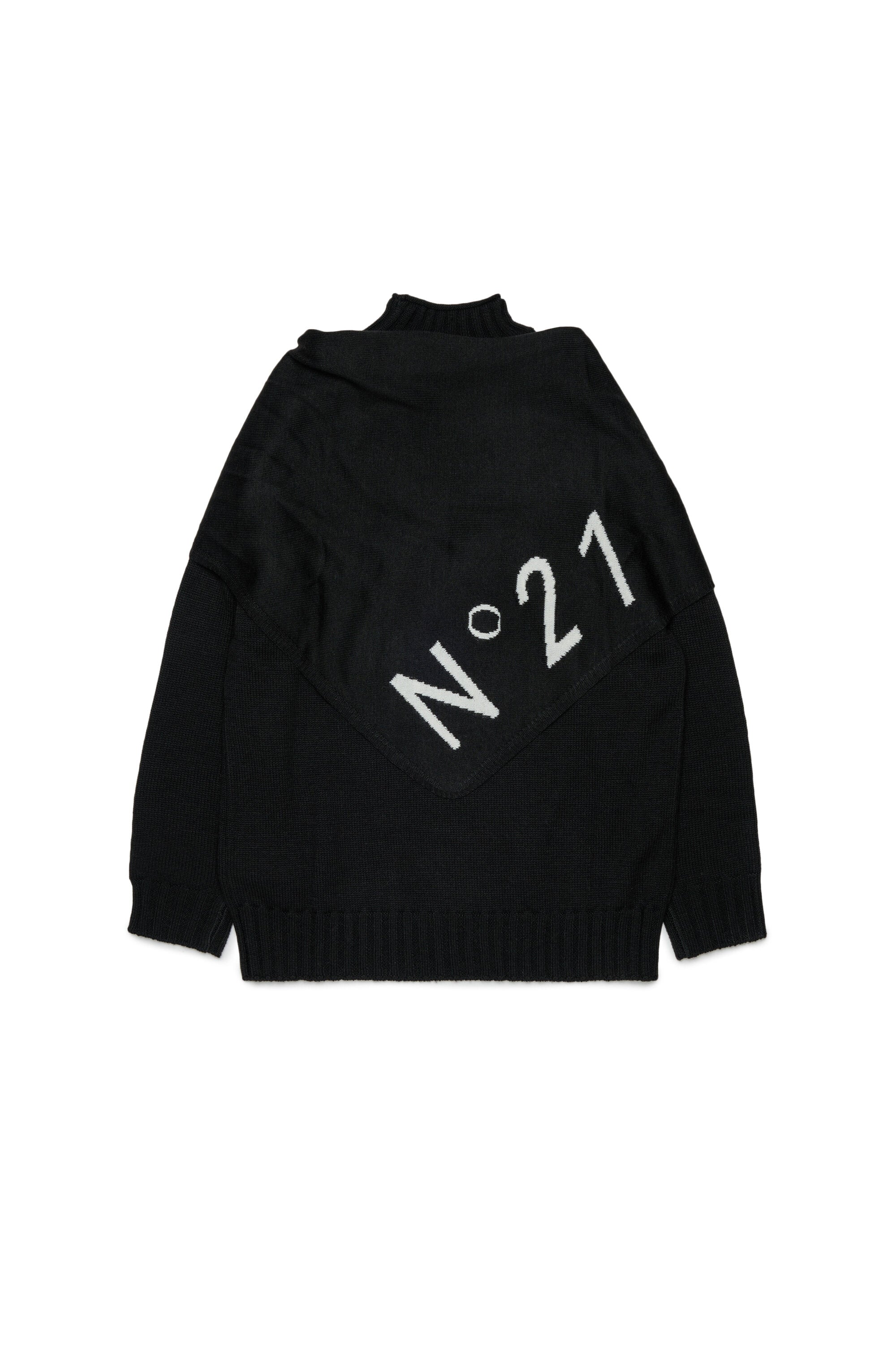 Rundhals-Pullover mit Logo