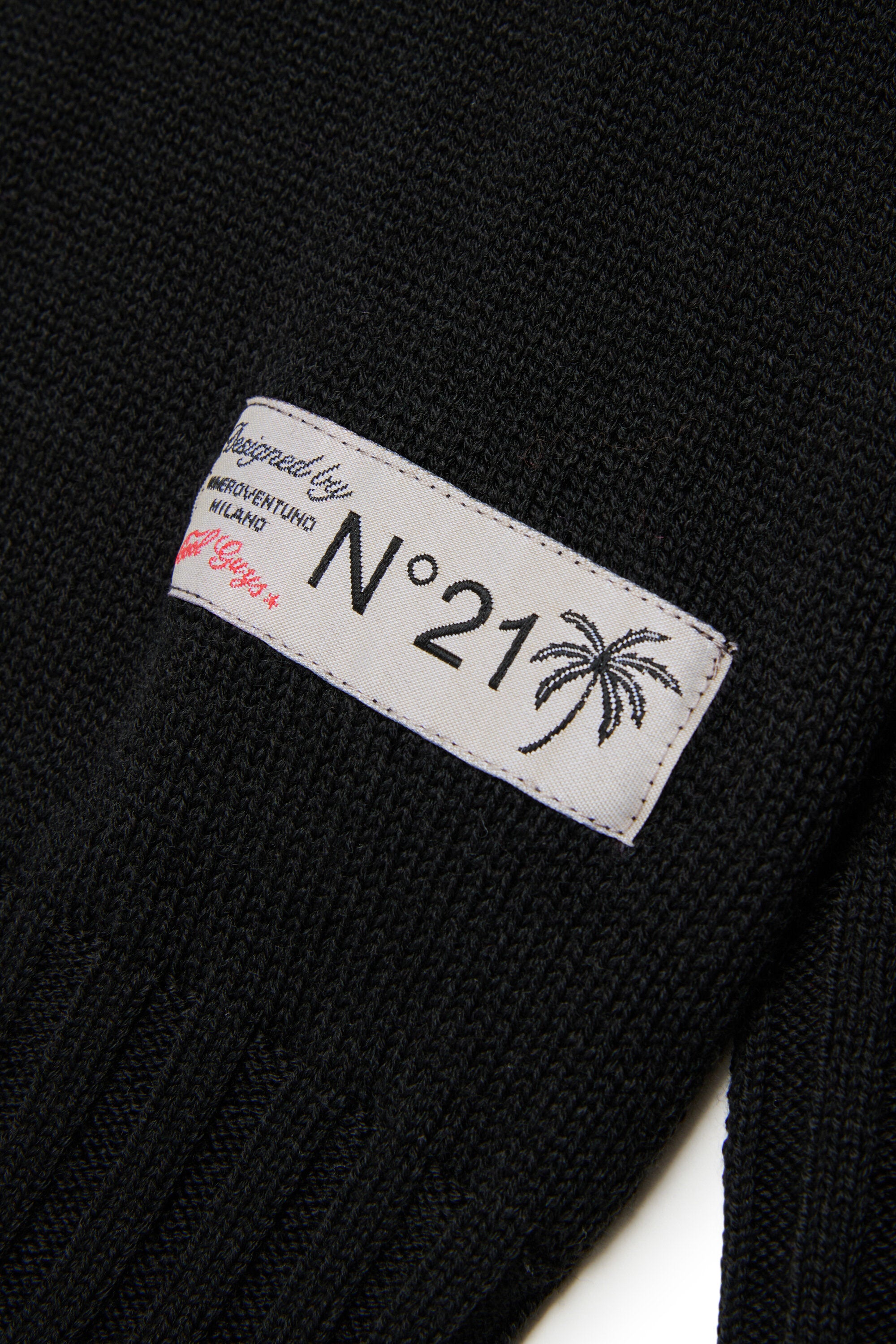 Rundhals-Pullover mit Logo