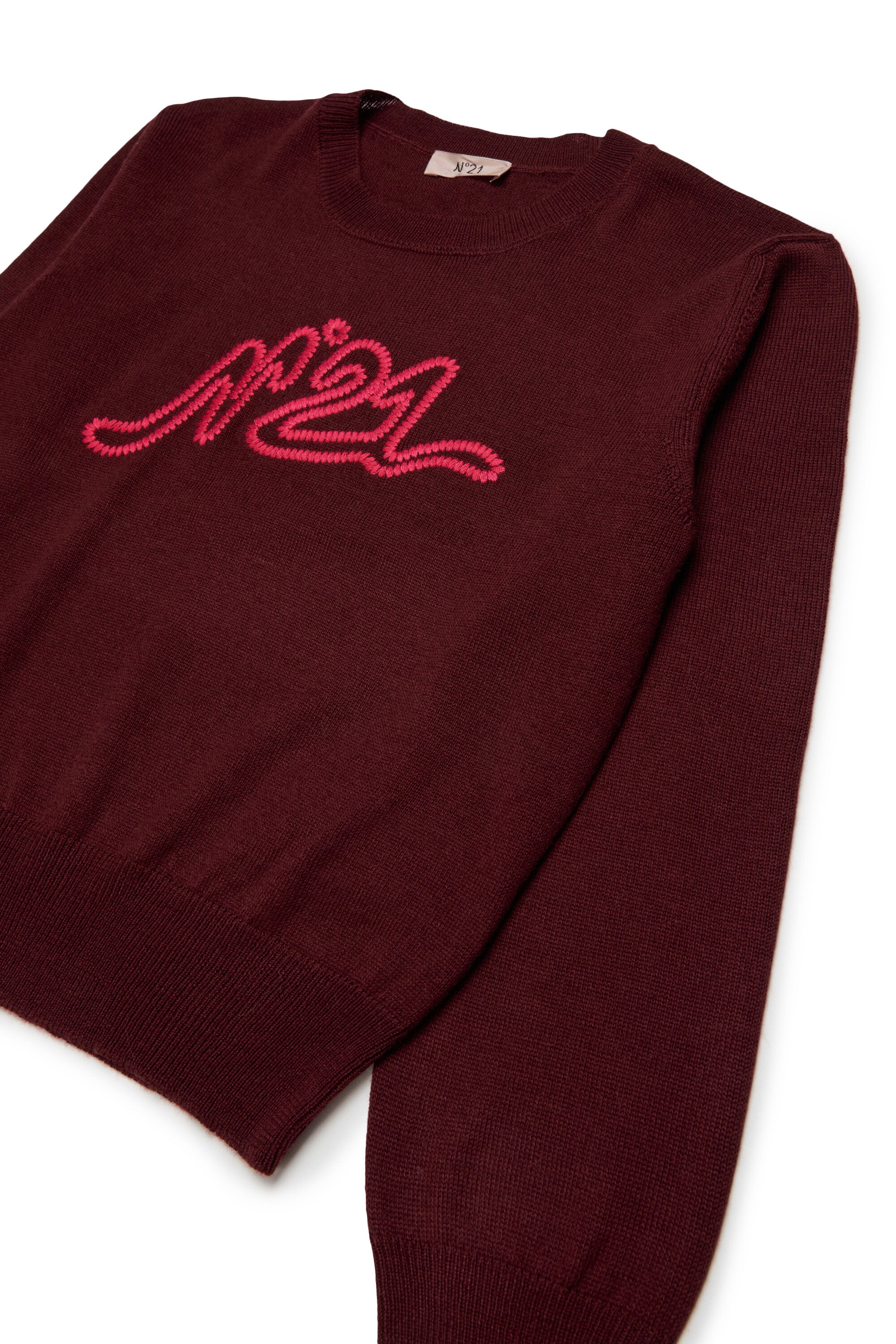 Pullover girocollo con logo