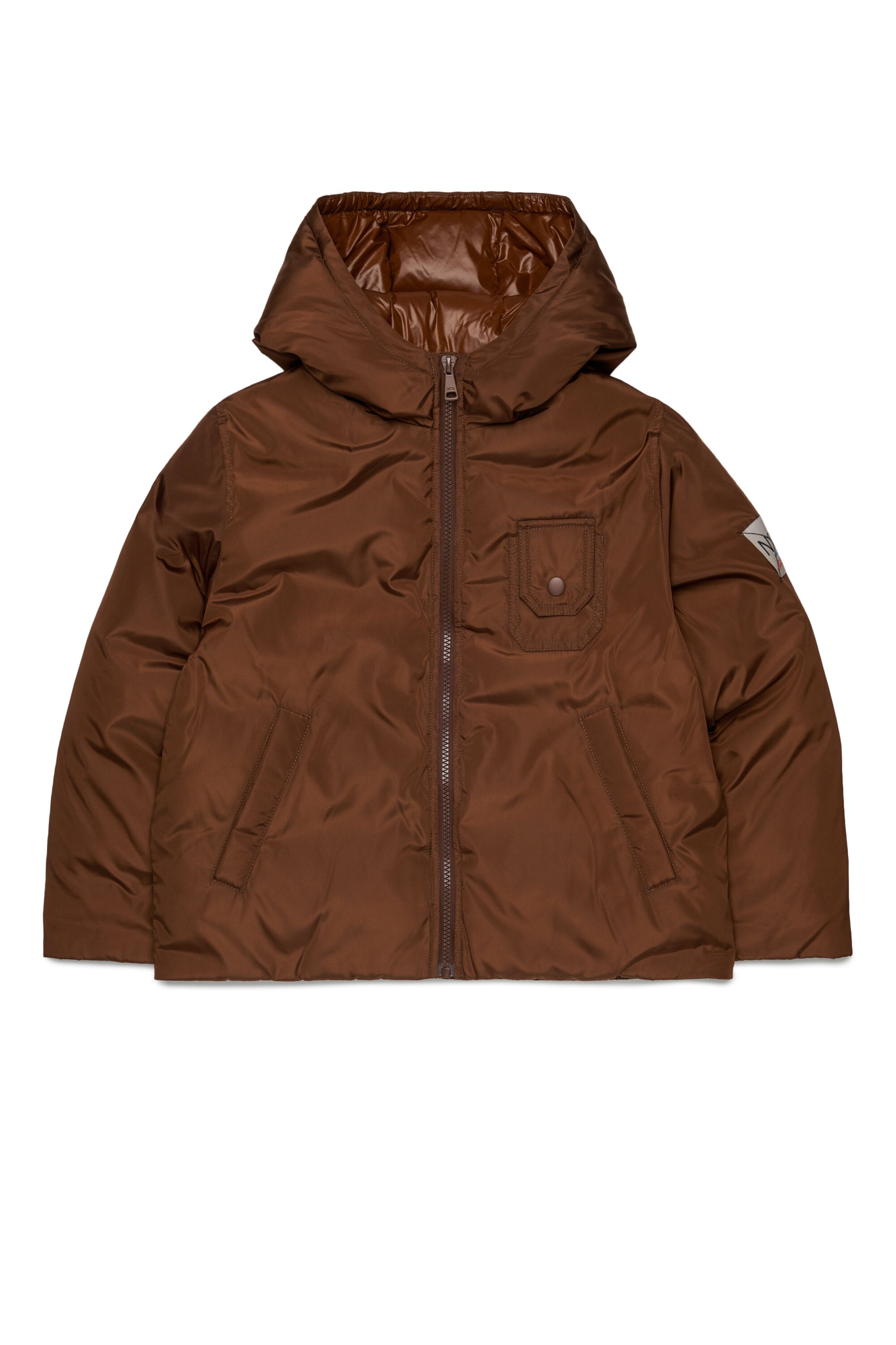 Padded jacket with logo