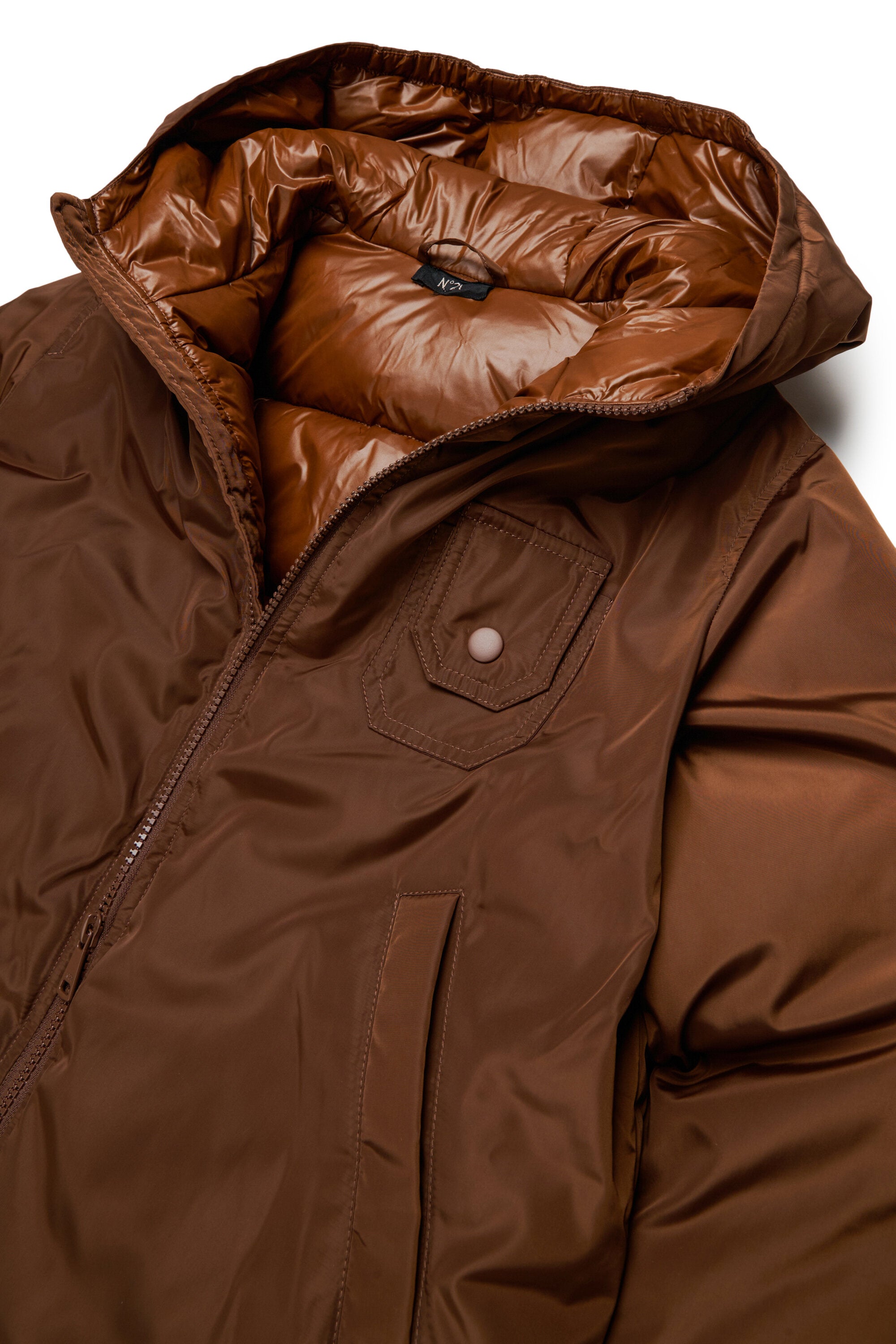 Padded jacket with logo