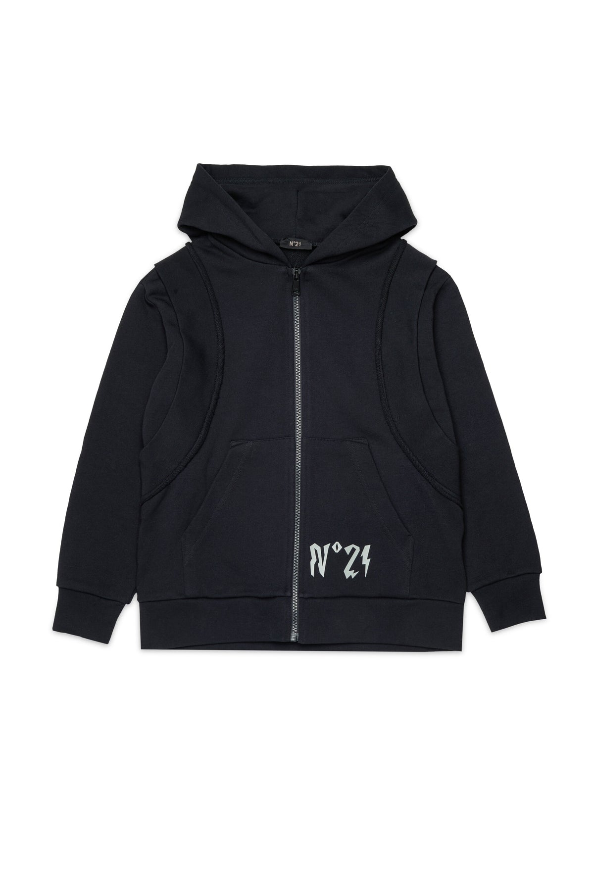 Zip sweatshirt with logo