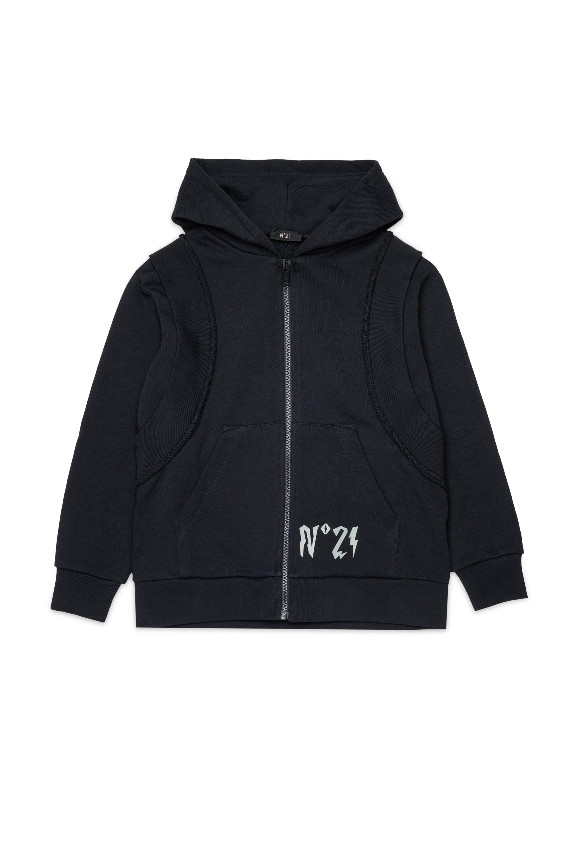 Felpa zip con logo
