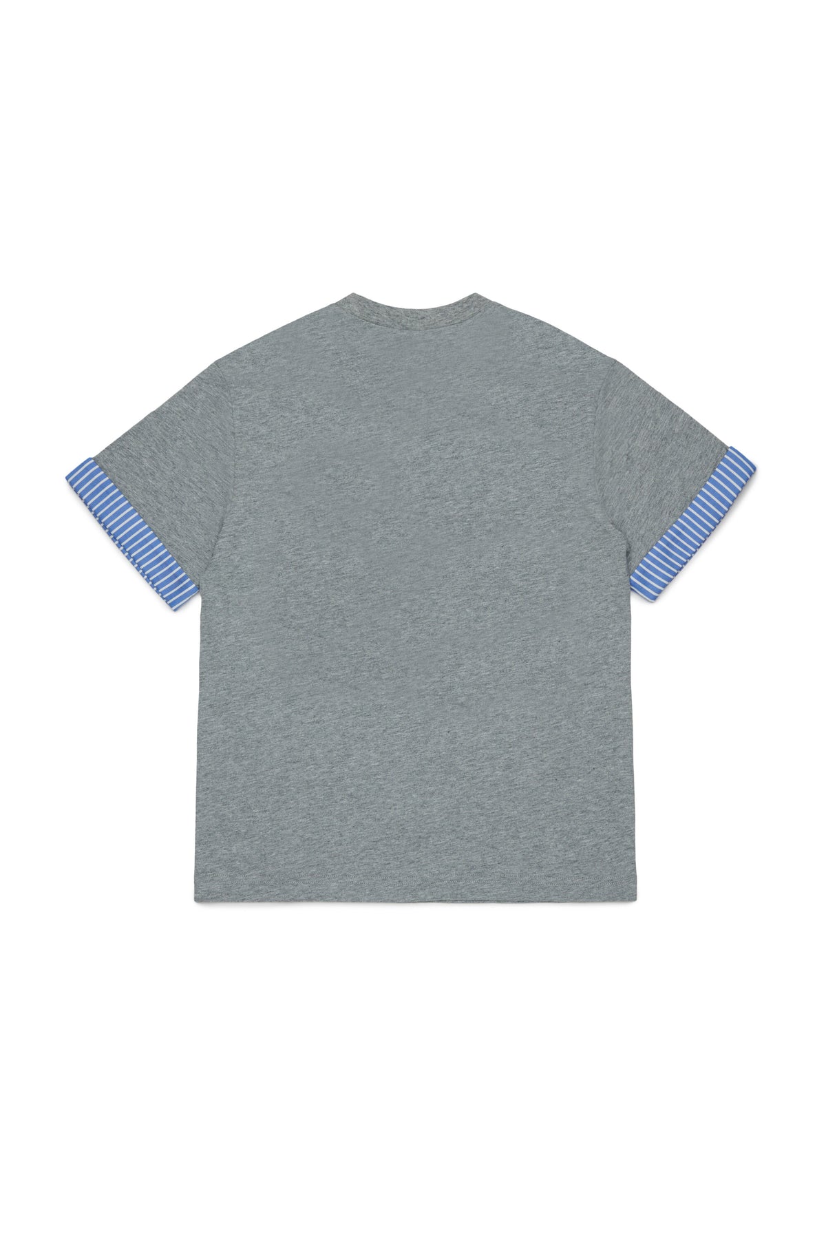 T-shirt avec imprimé et manches rayées