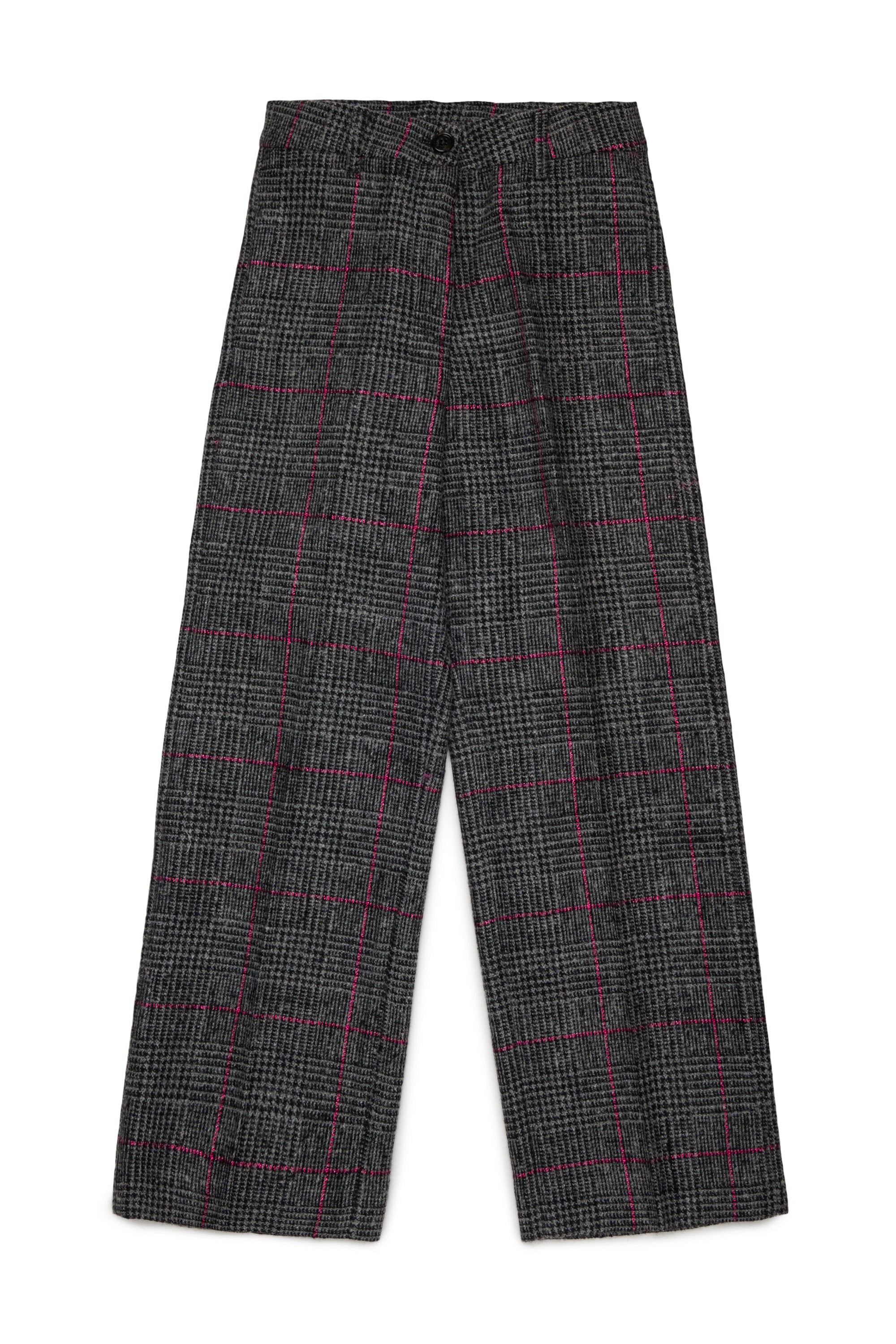Pantalones formales con estampado de cuadros