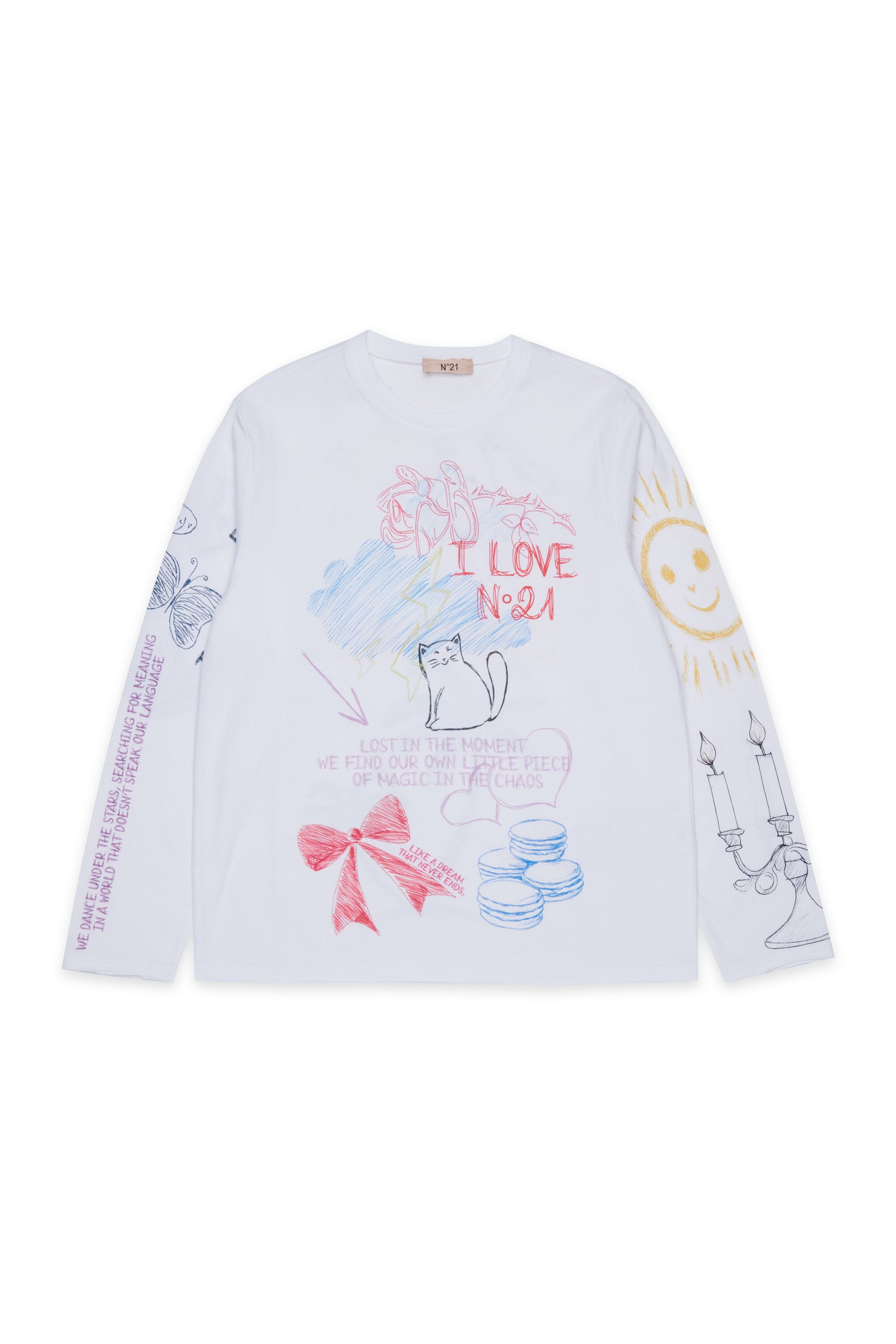T-shirt à manches longues avec imprimés