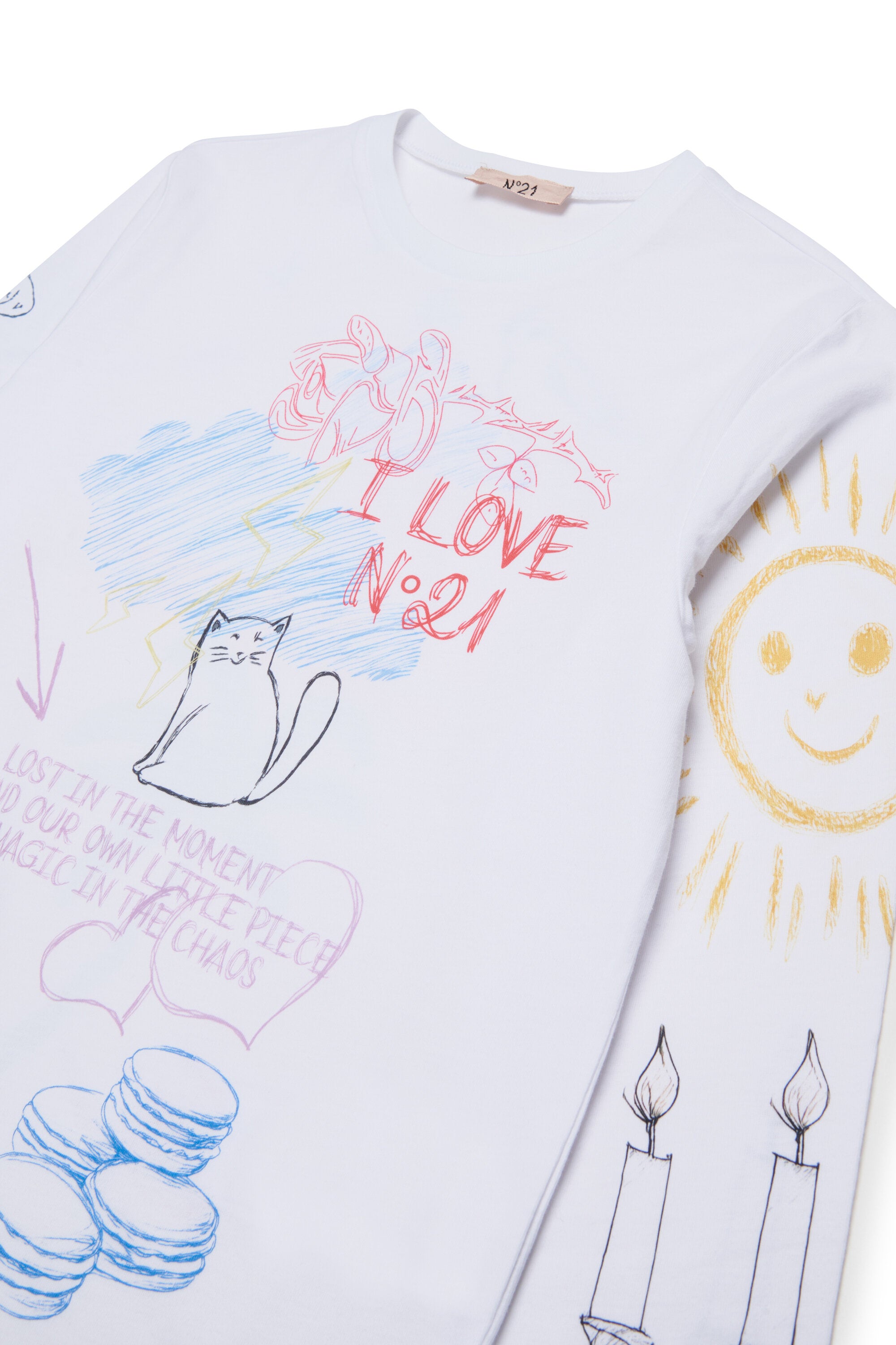 T-shirt à manches longues avec imprimés
