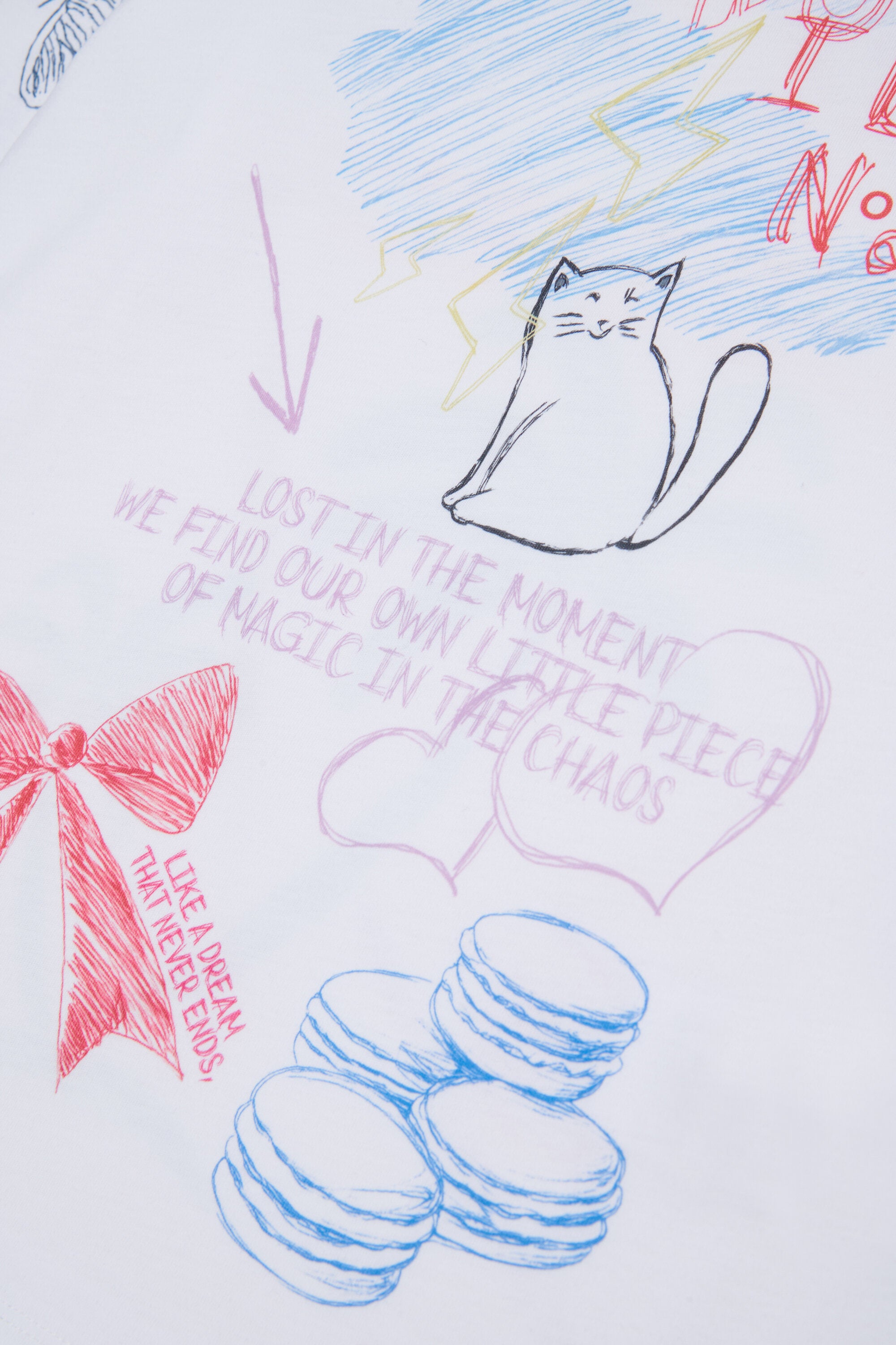 T-shirt à manches longues avec imprimés