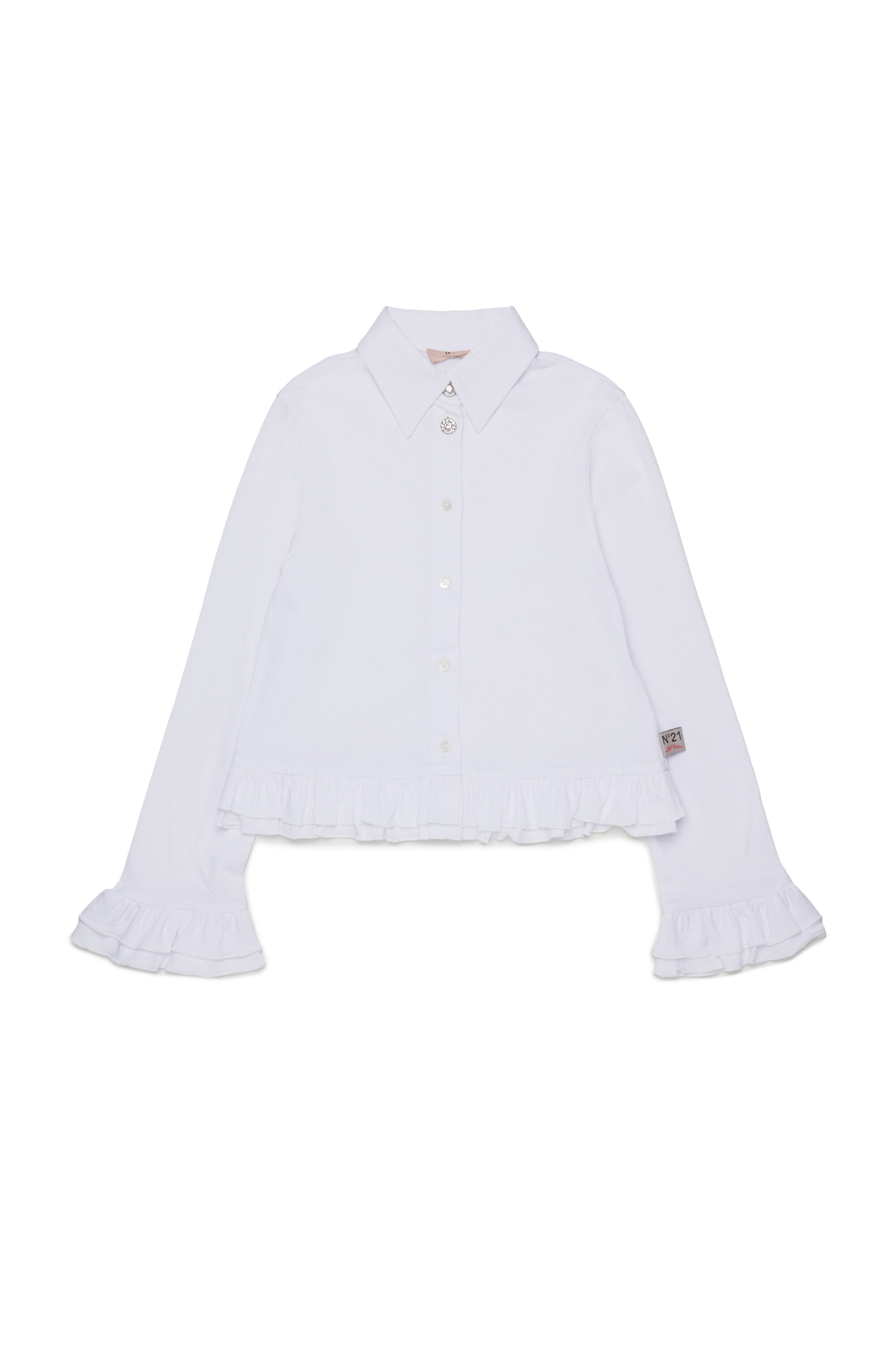Chemise à manches longues avec volants