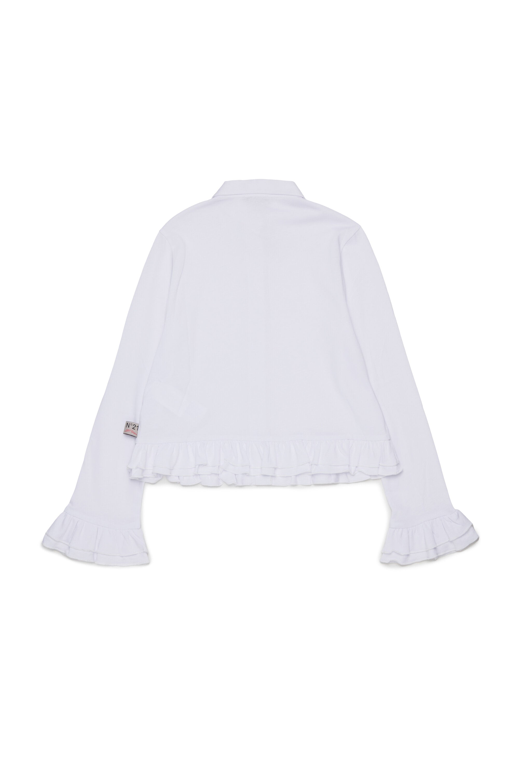 Chemise à manches longues avec volants