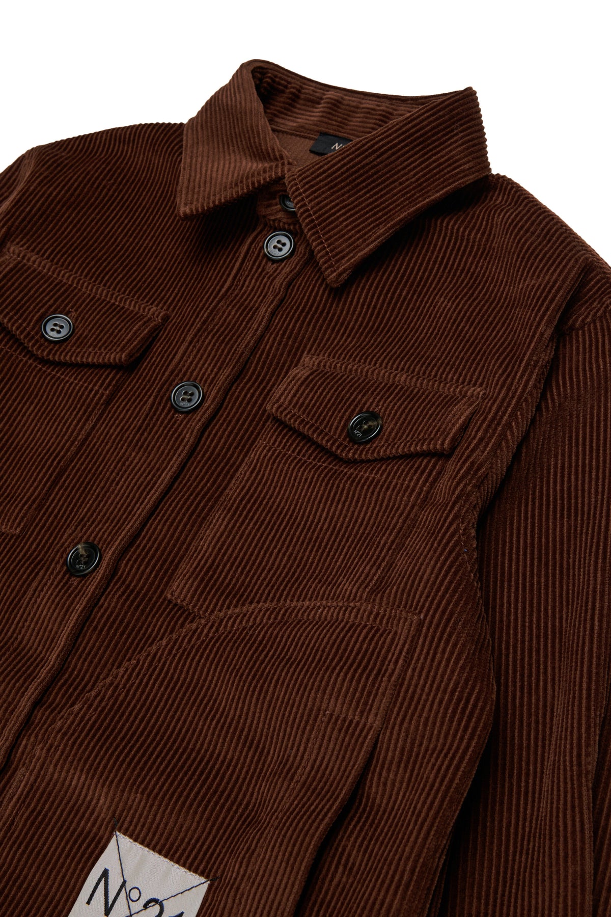 Chemise en velours avec logo