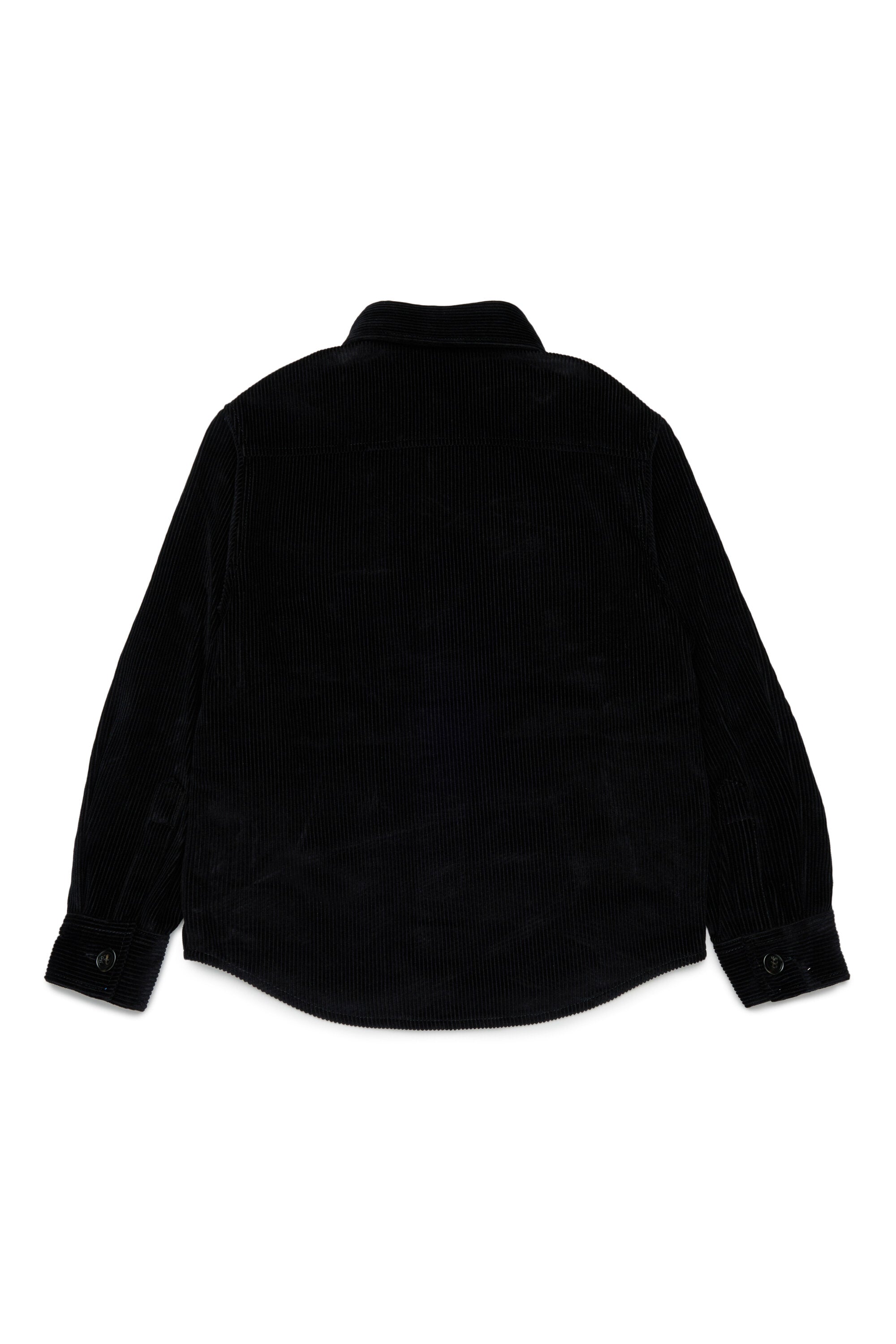 Camicia in velluto con logo