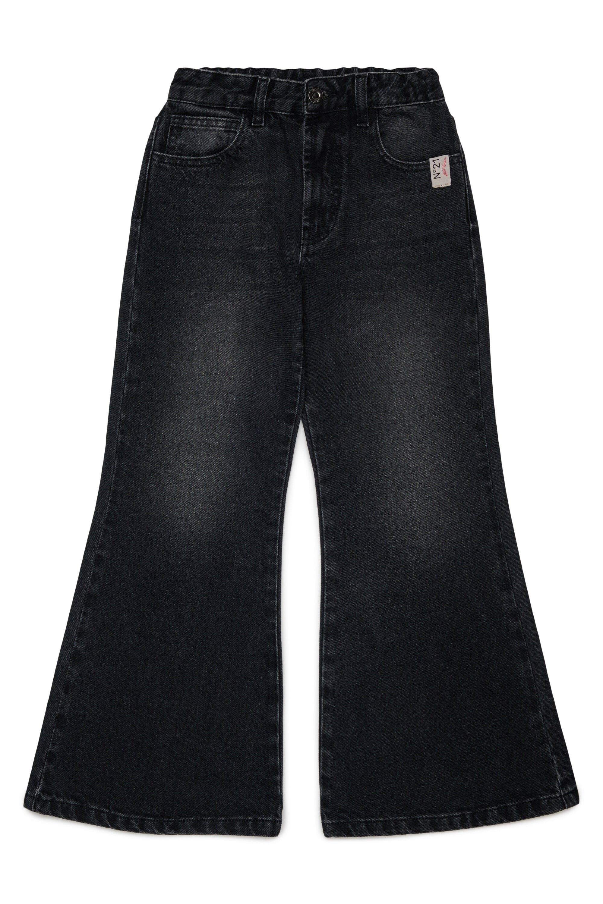 Dark blue bootcut jeans
