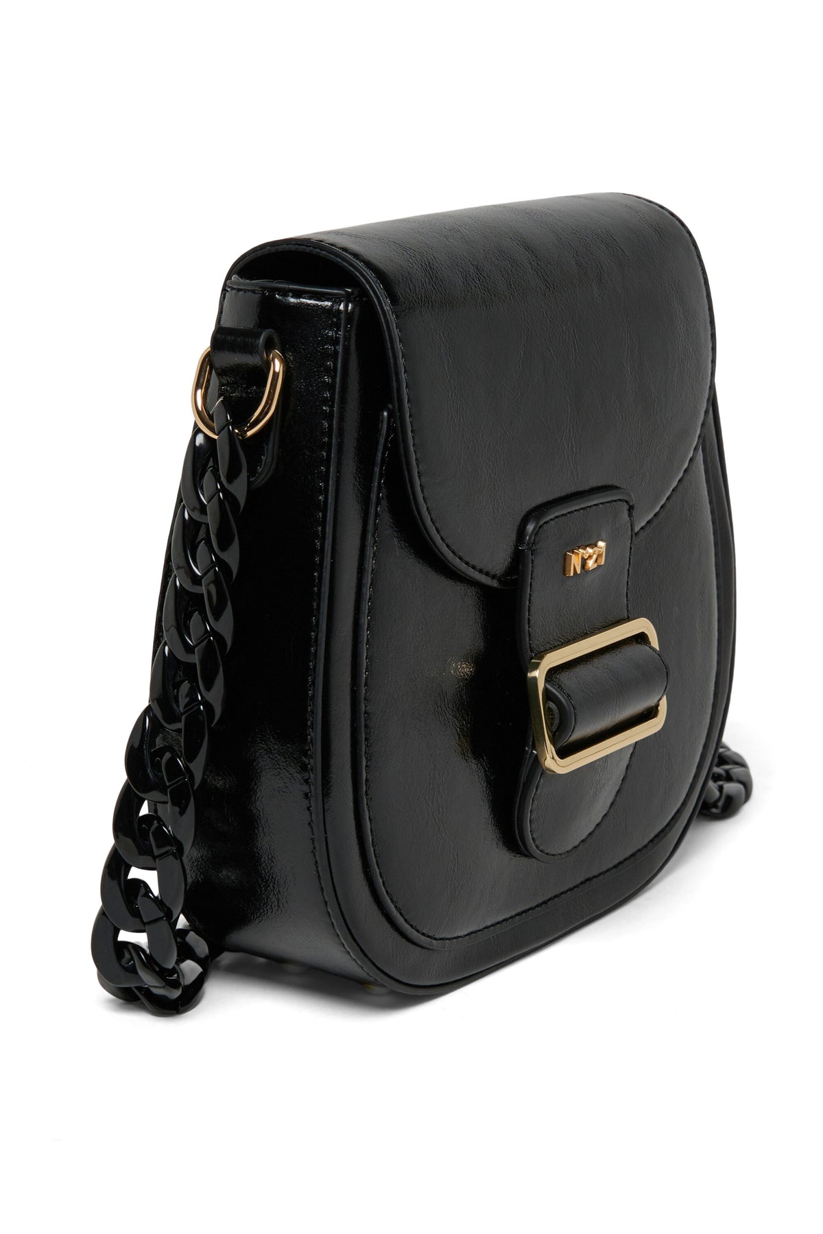 Cross-body bag with buckle detail