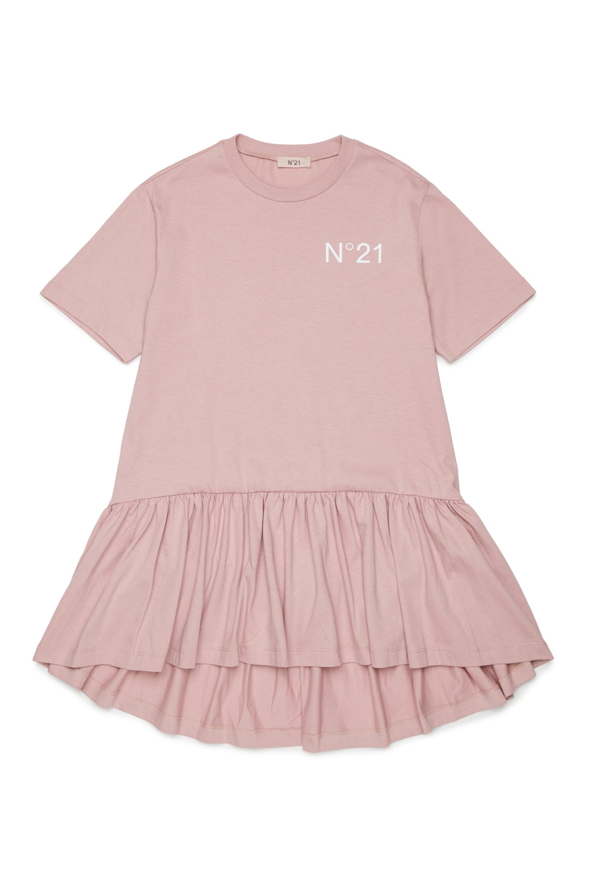 Vestido tipo camiseta corto con logo