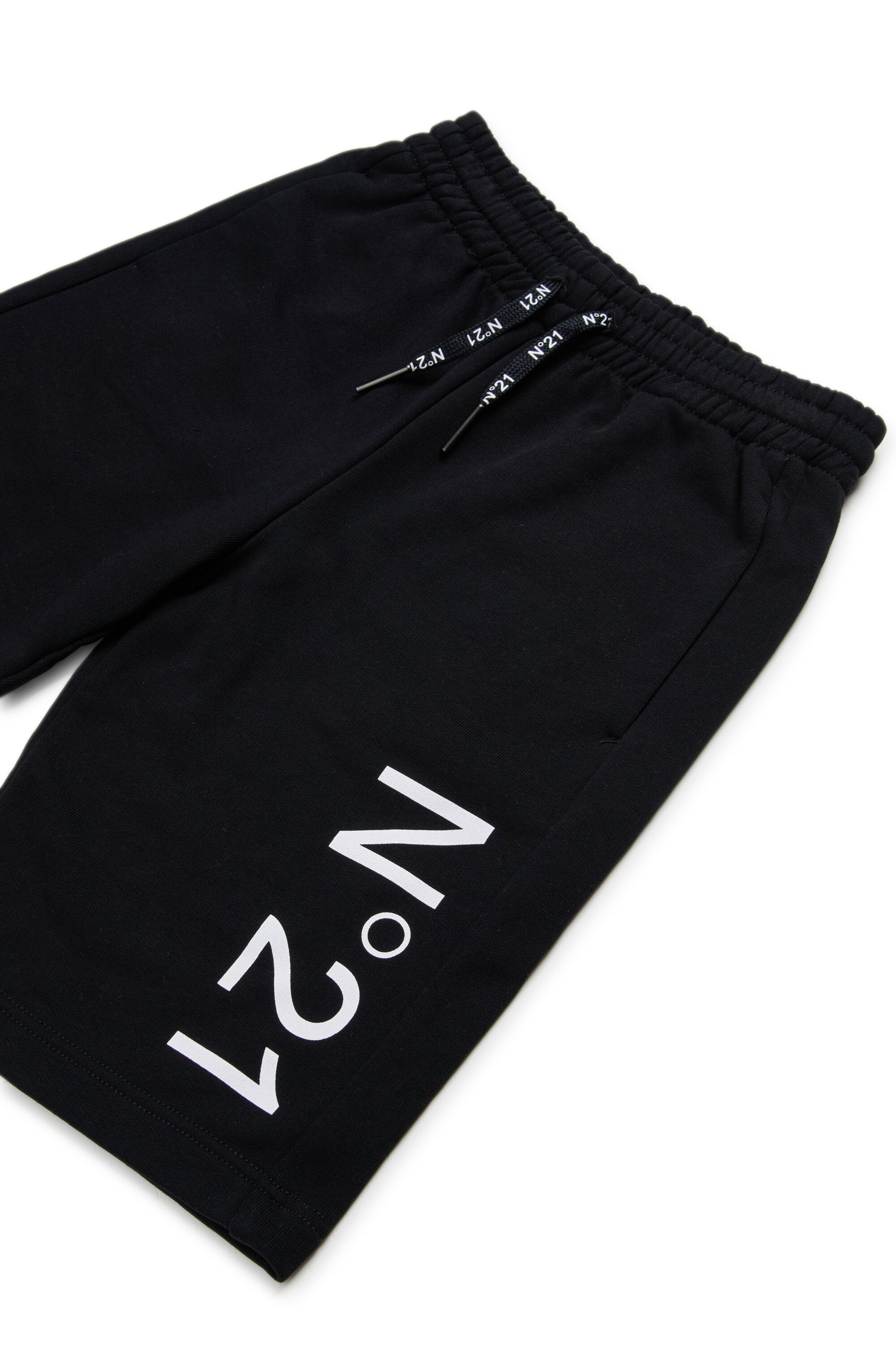 Fleece shorts with logo