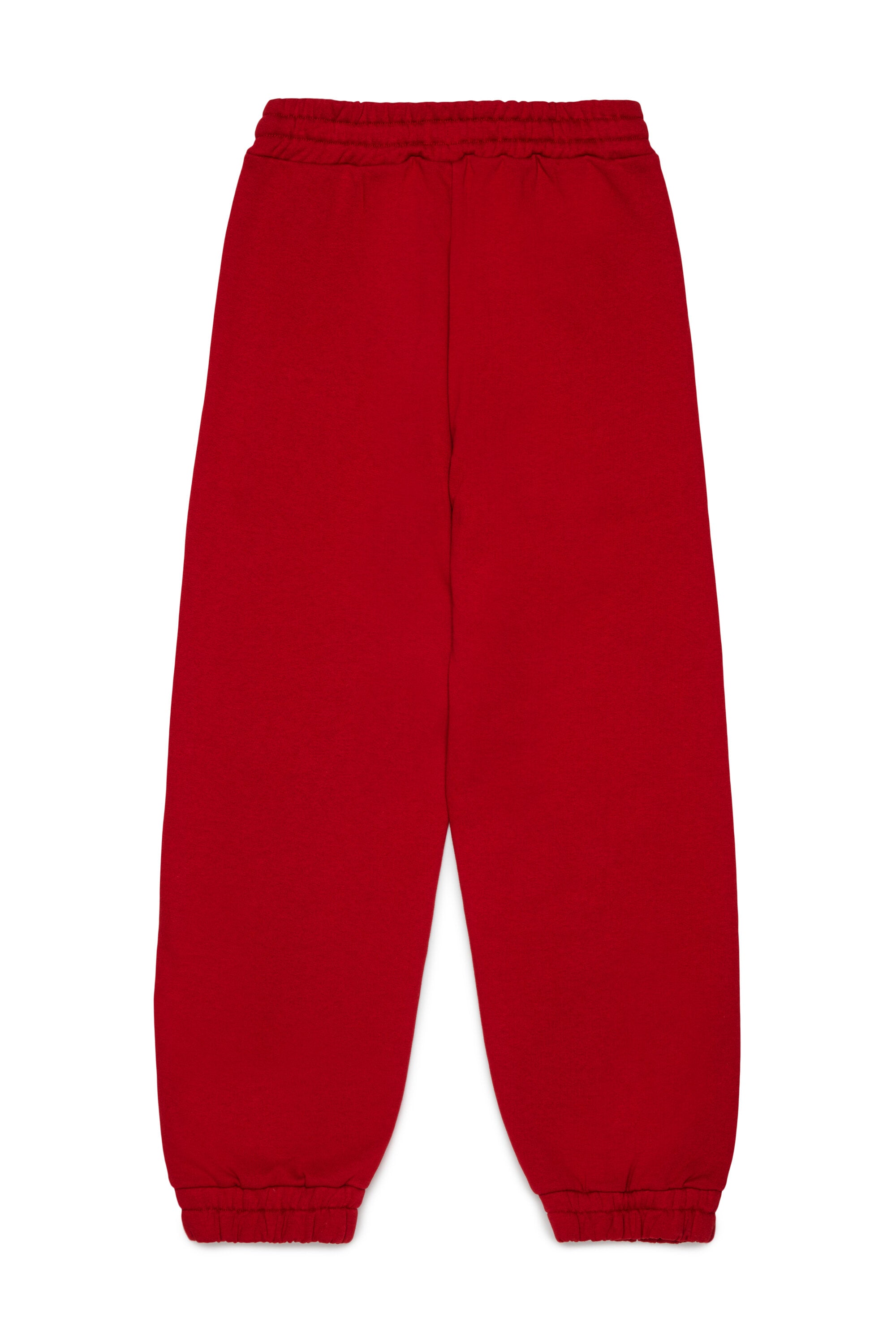 Pink fleece trousers with logo