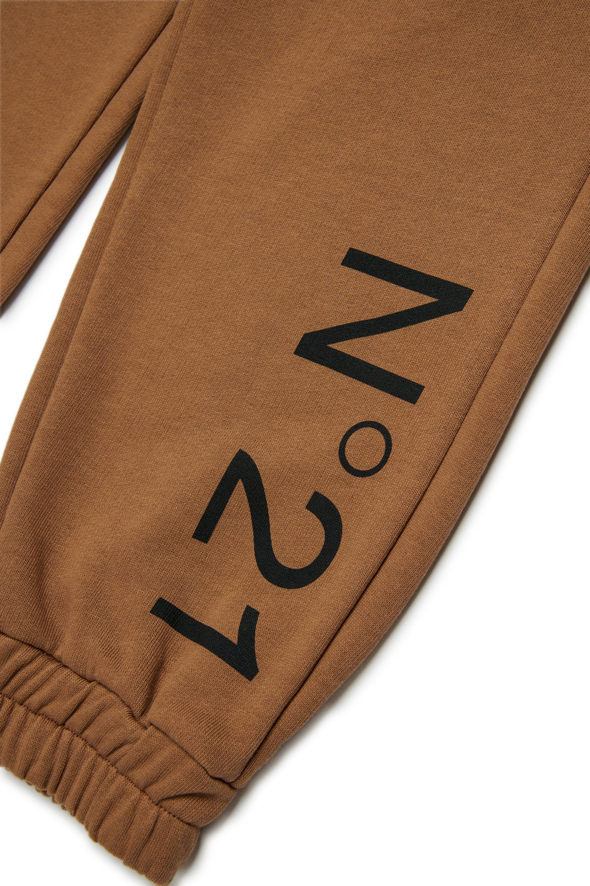 Pantalones de felpa rosa con logotipo