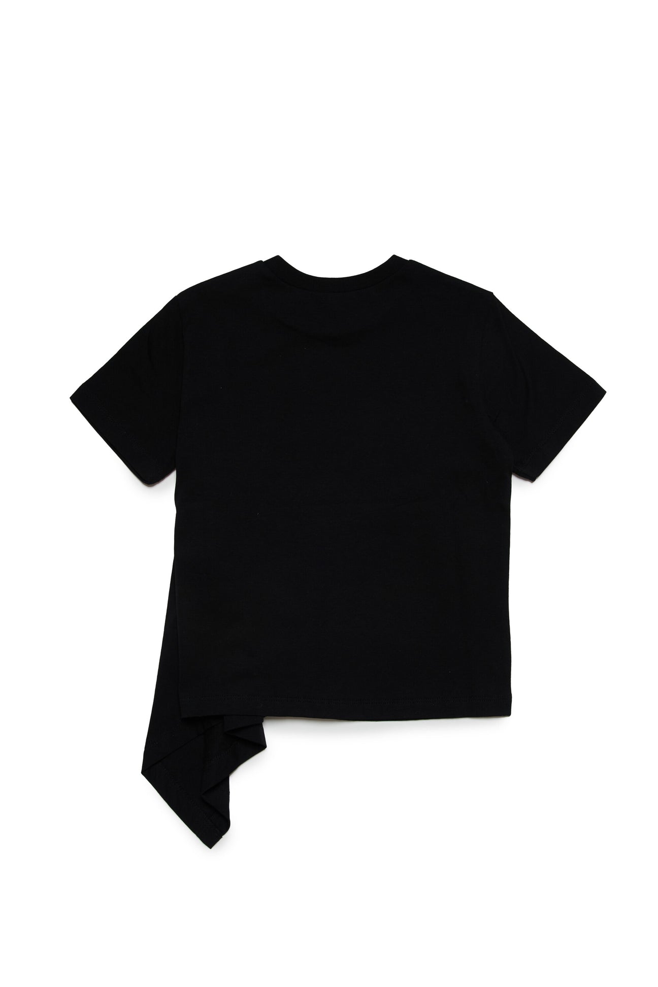 T-shirt asimmetrica con logo timbro T-shirt asimmetrica con logo timbro