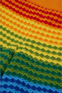 Rainbow Crochet knit shorts
