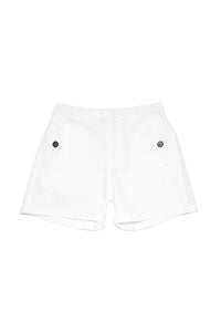 Shorts in popeline con logo