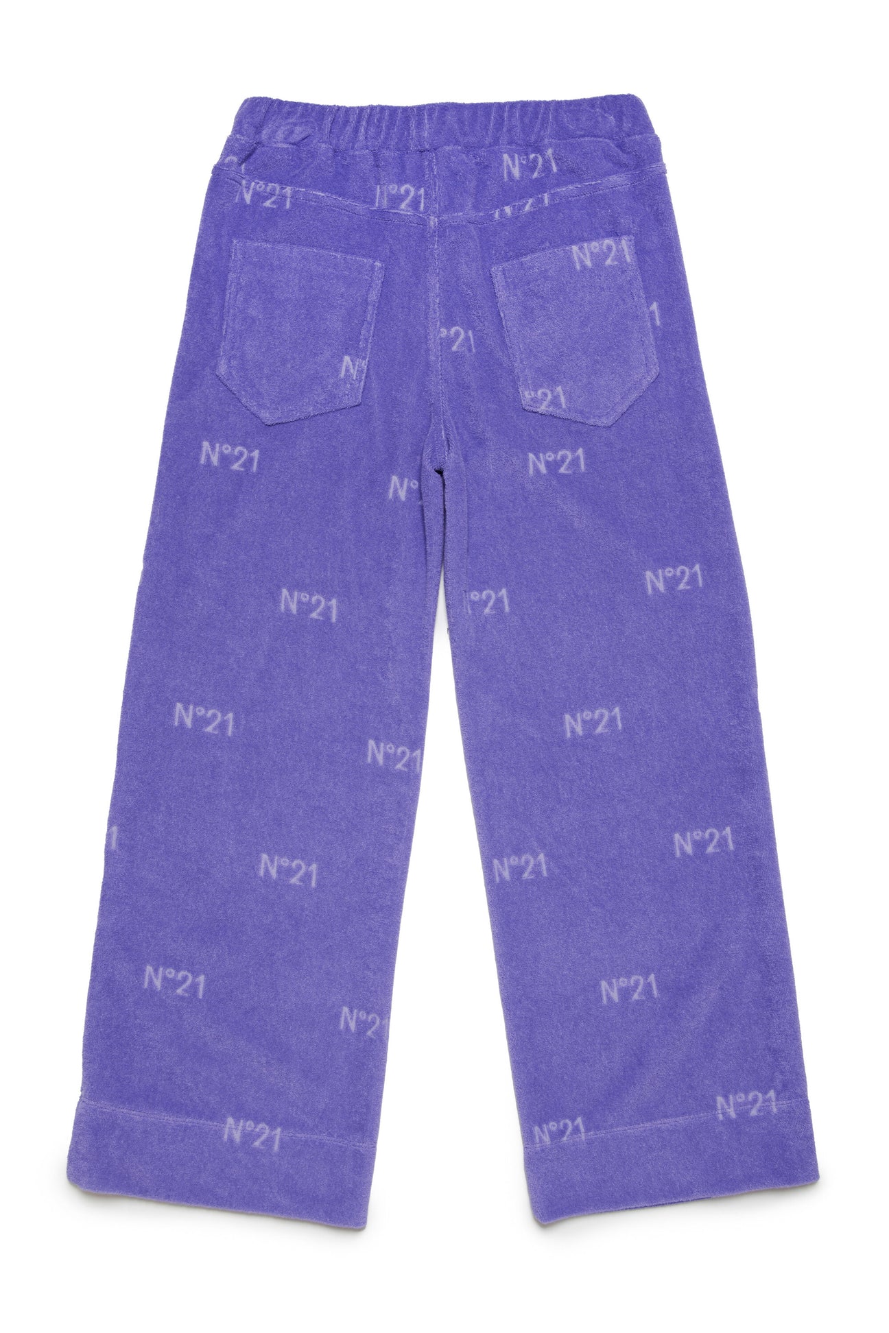 Pantalones de rizo con logotipo integral Pantalones de rizo con logotipo integral