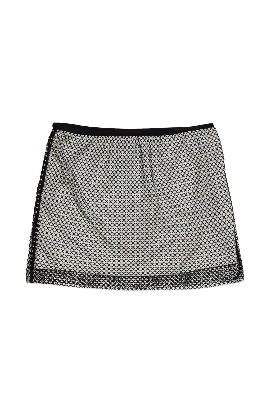 Skirt with mesh and hotfix