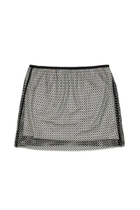 Skirt with mesh and hotfix
