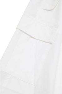 Poplin pinafore dress with pockets