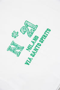 Camisa de popelín con logotipo N°21 Milano